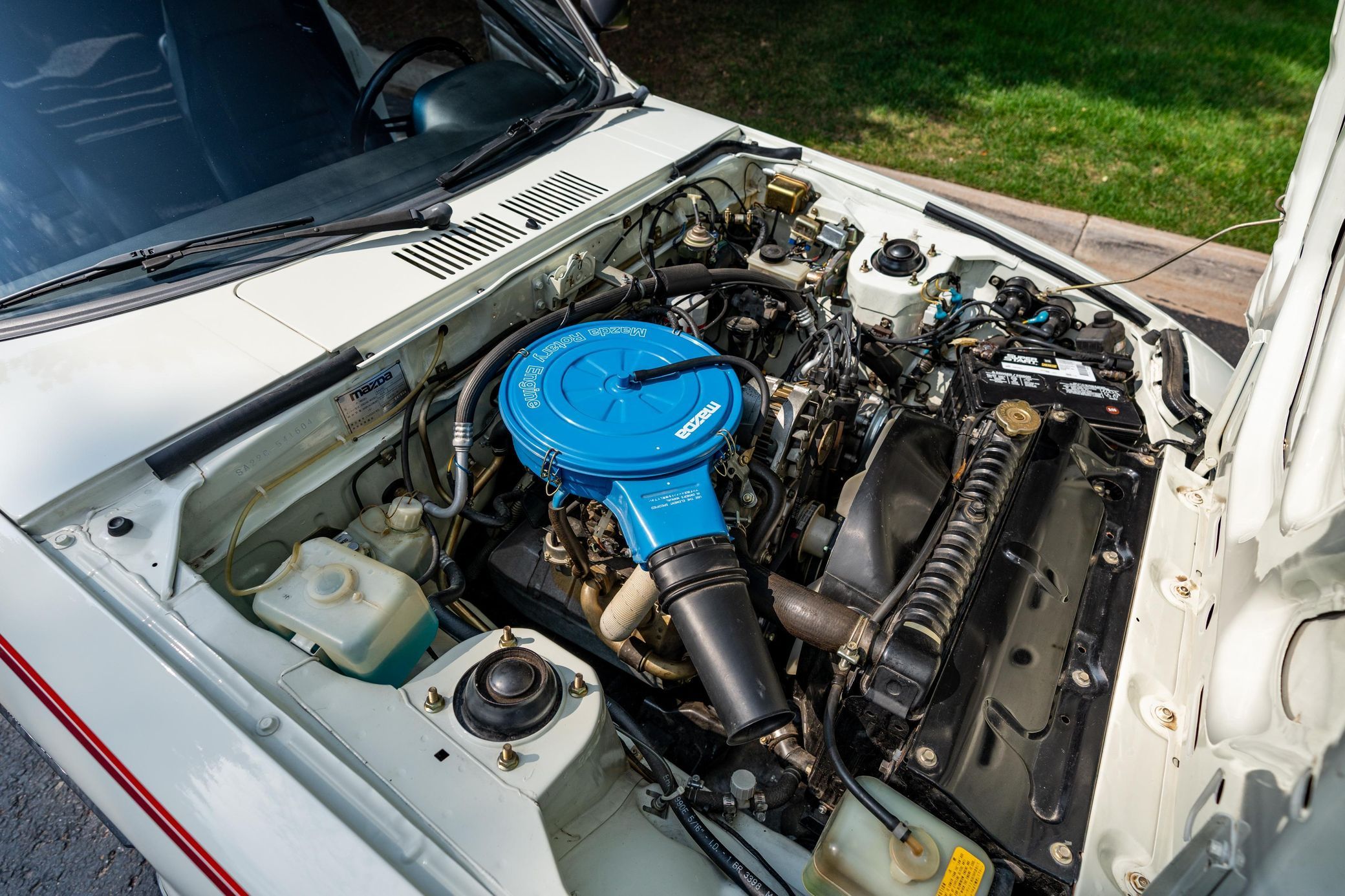 1979 Mazda RX-7 GS: A Rust-Free First-Year RX-7 With A Slight Catch...It's An Automatic 4 Engine compartment of 1979 Mazda RX-7 with rotary engine