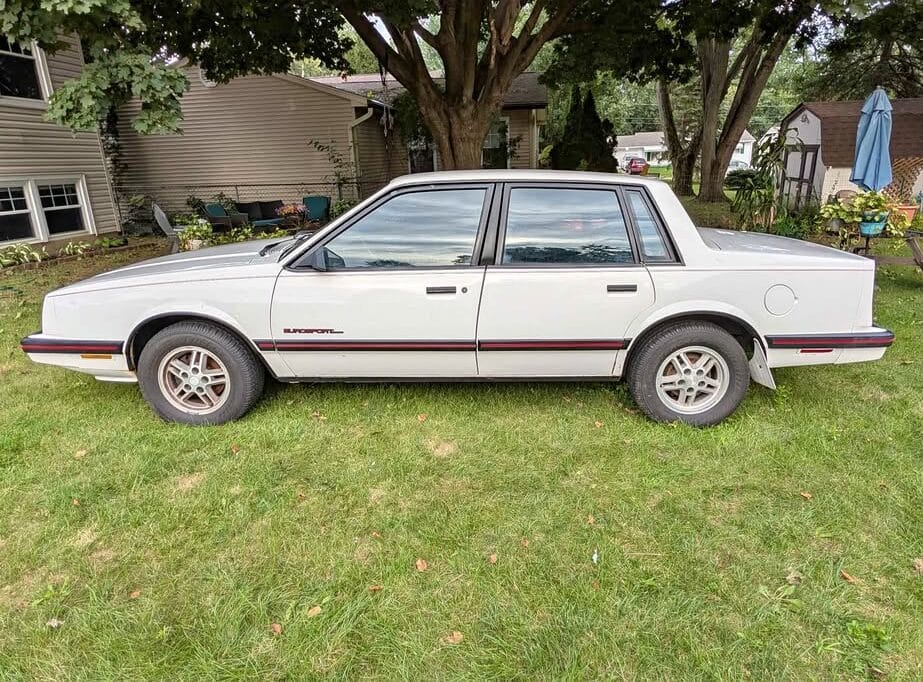 1985 Chevrolet Celebrity Eurosport: A Low-Mileage Sport Sedan, Chevy-Style 1 Driver profile view of white 1985 Chevrolet Celebrity Eurosport
