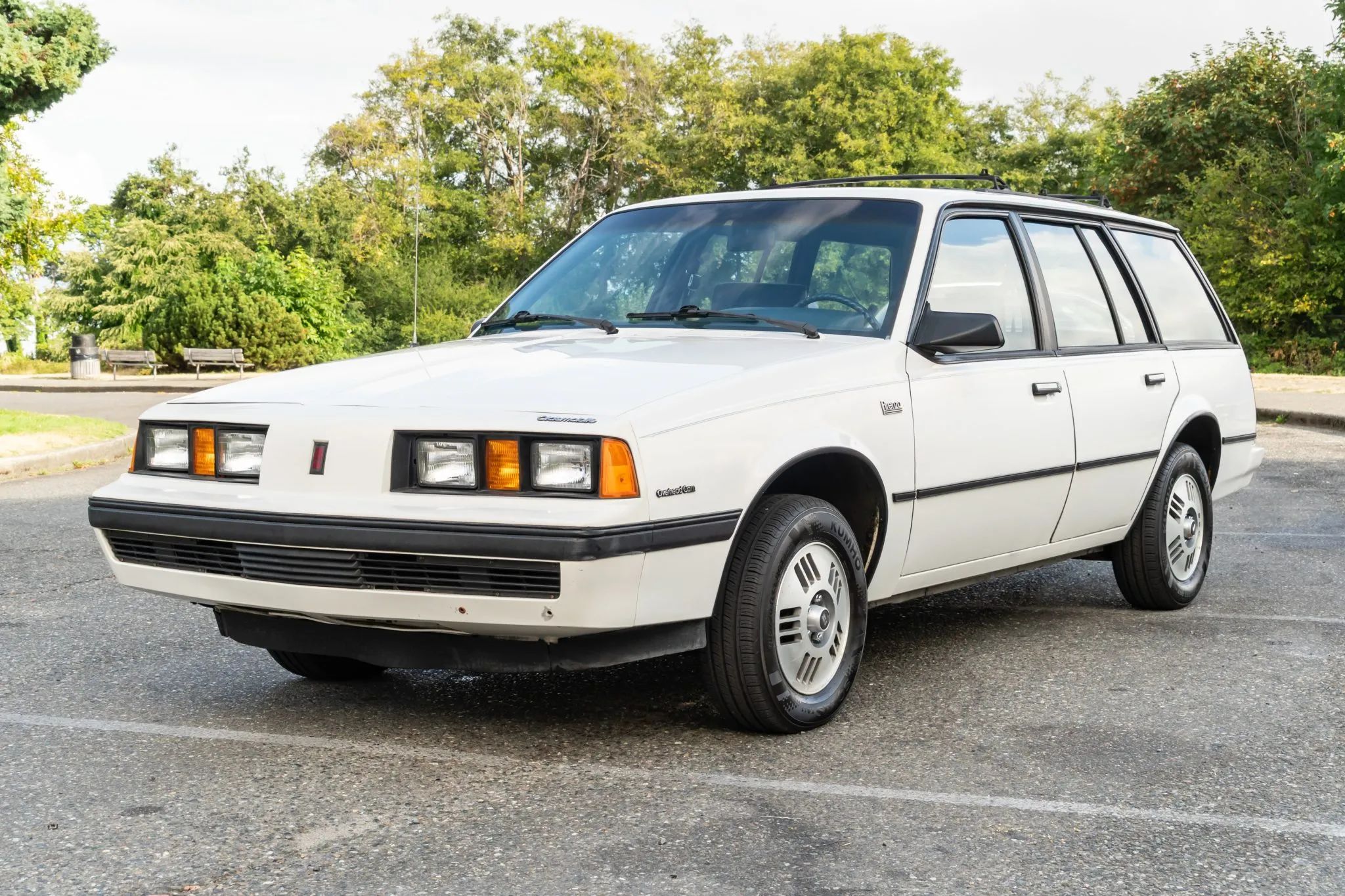 1987 Oldsmobile Firenza Cruiser Wagon: A Rare, Rust-Free Example Of A Wagon You've Probably Forgotten About 1 Driver front 3q image of white 1987 Oldsmobile Firenza Wagon