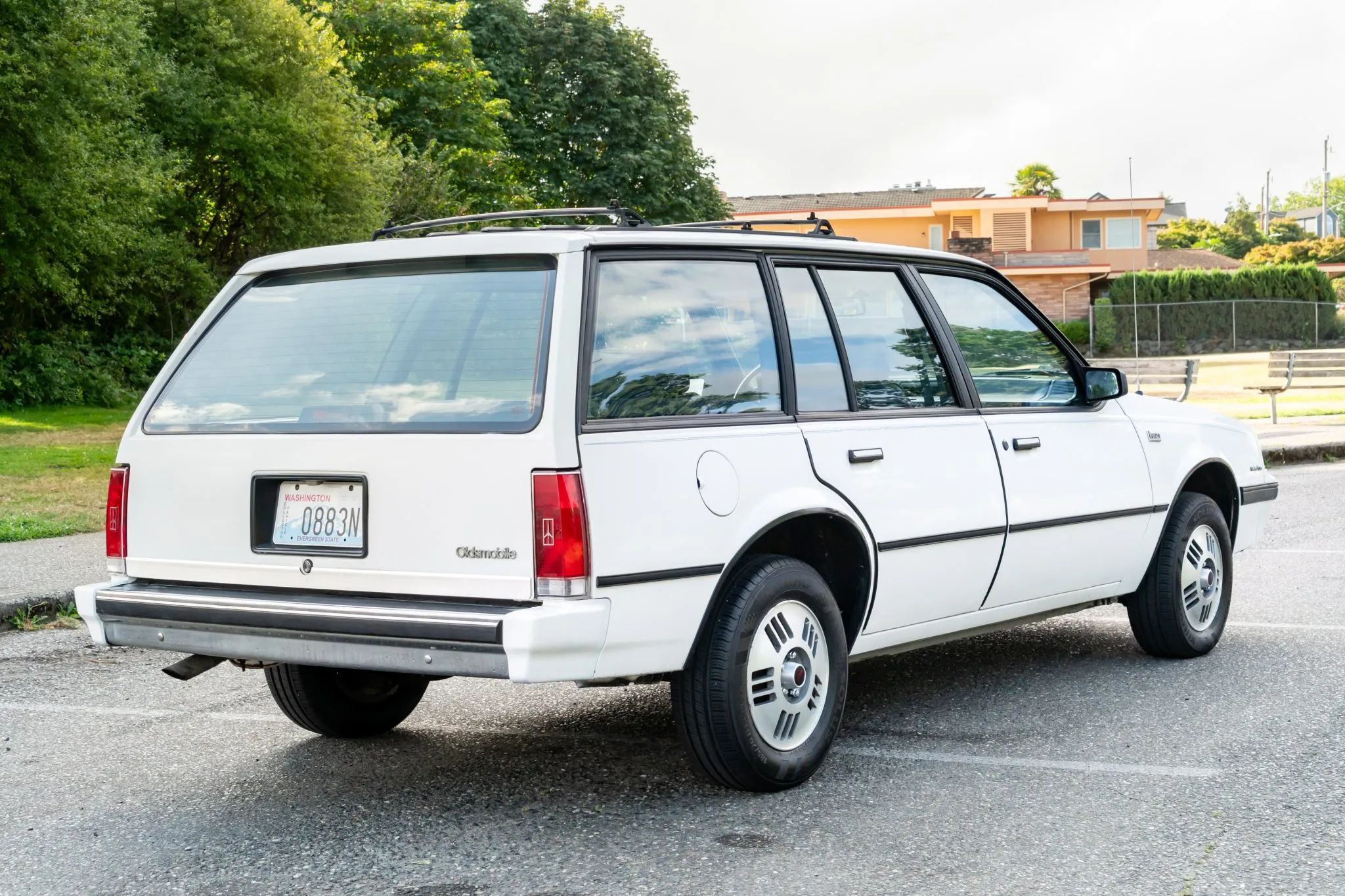 1987 Oldsmobile Firenza Cruiser Wagon: A Rare, Rust-Free Example Of A Wagon You've Probably Forgotten About 7 Passenger rear 3q view of white 1987 Oldsmobile Firenza Wagon