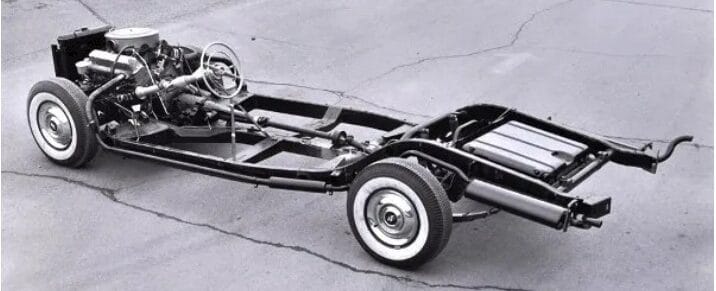 1957 Ford Fairlane 500 Sunliner – Ford’s First Five Hundred 4 Cow Belly Frame e1787963727654