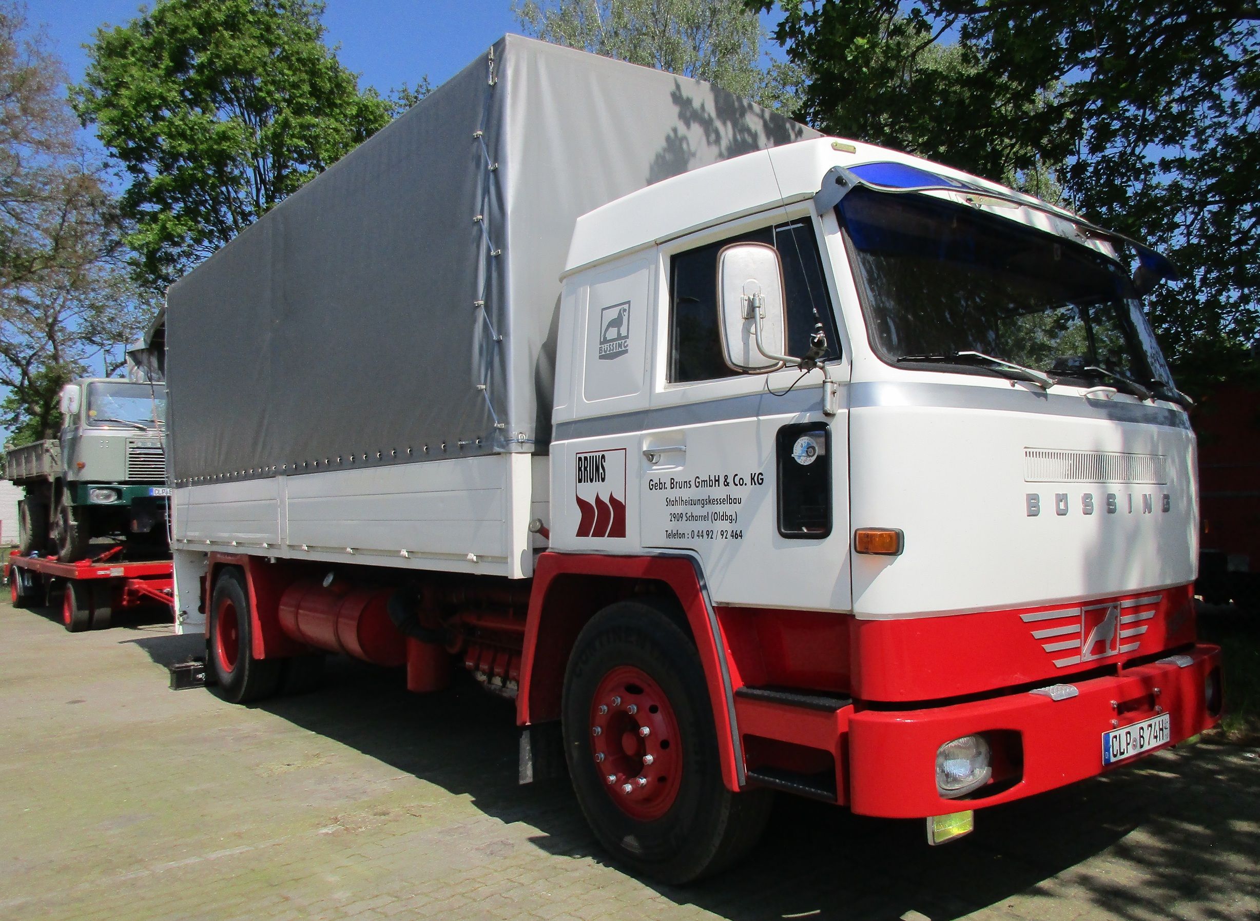 MAN-Büssing Oldtimertreffen 2024 - Bruns - Büssing BS 16 L Unterflur 4x2 flatbed truck