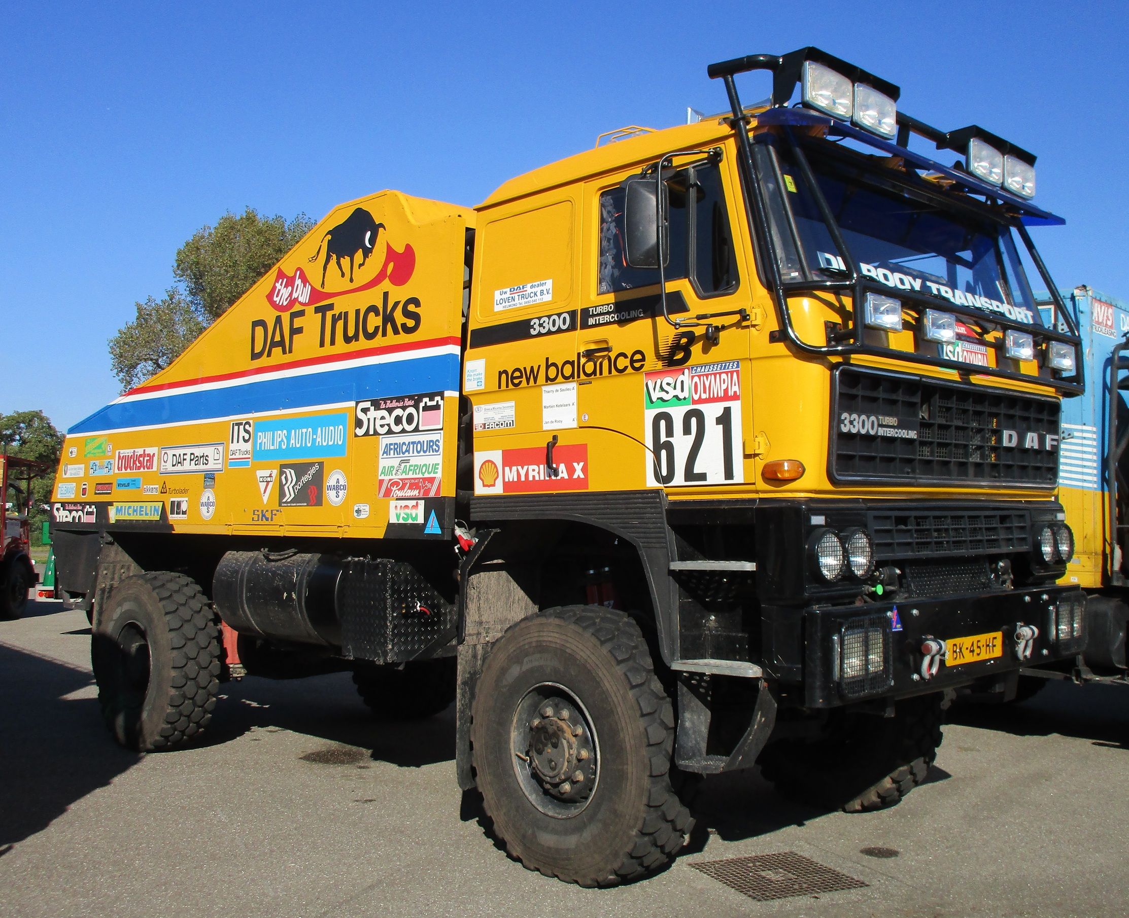 Two DAFs, Three Engines - Honoring The Bull (And The Bear) 10 1984 DAF 3300 4x4 rally raid truck The Bull - Paris-Dakar 1985, driver Jan de Rooy - 5