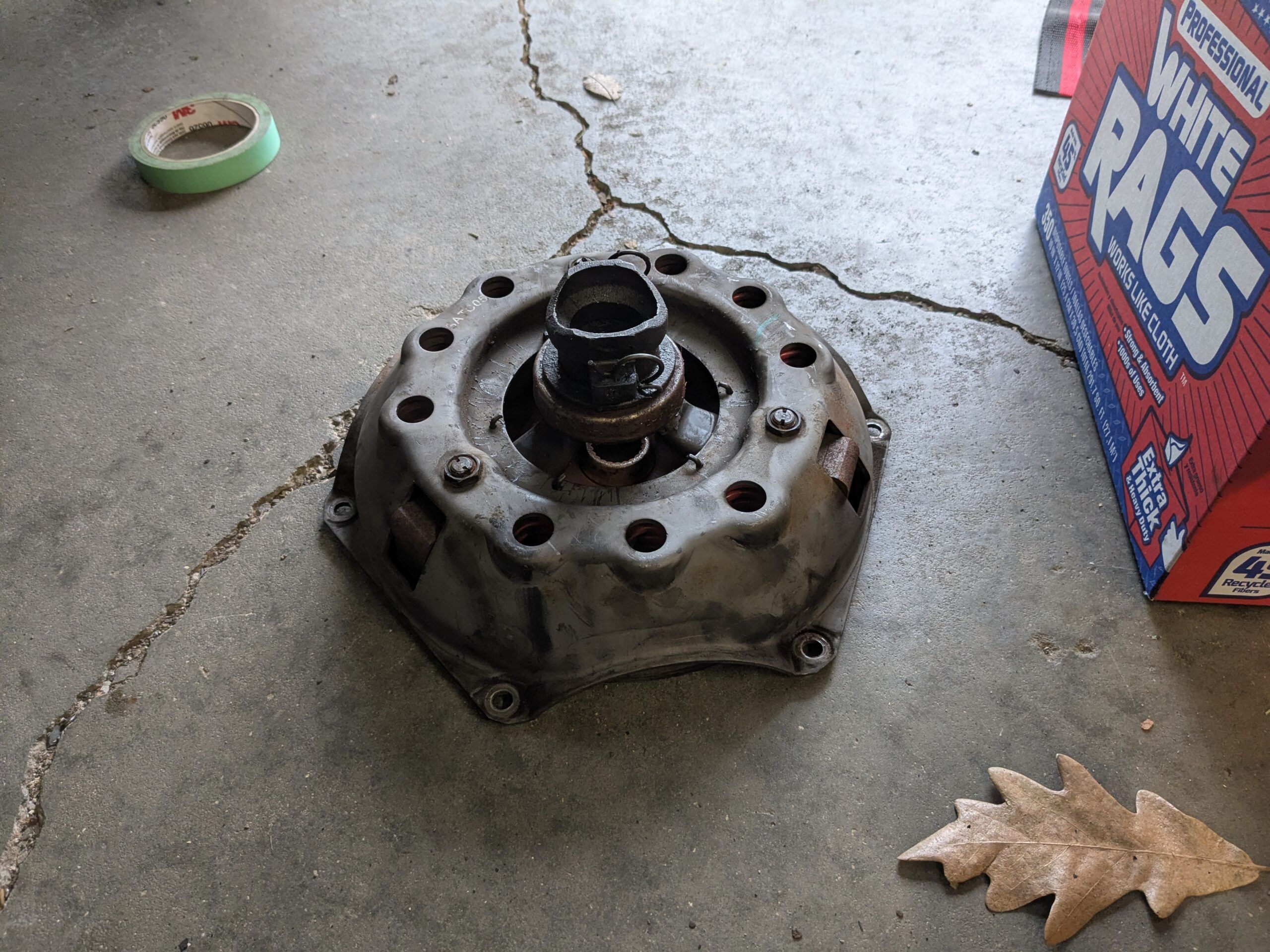 Pressure plate and throwout bearing from 1965 Dodge Dart