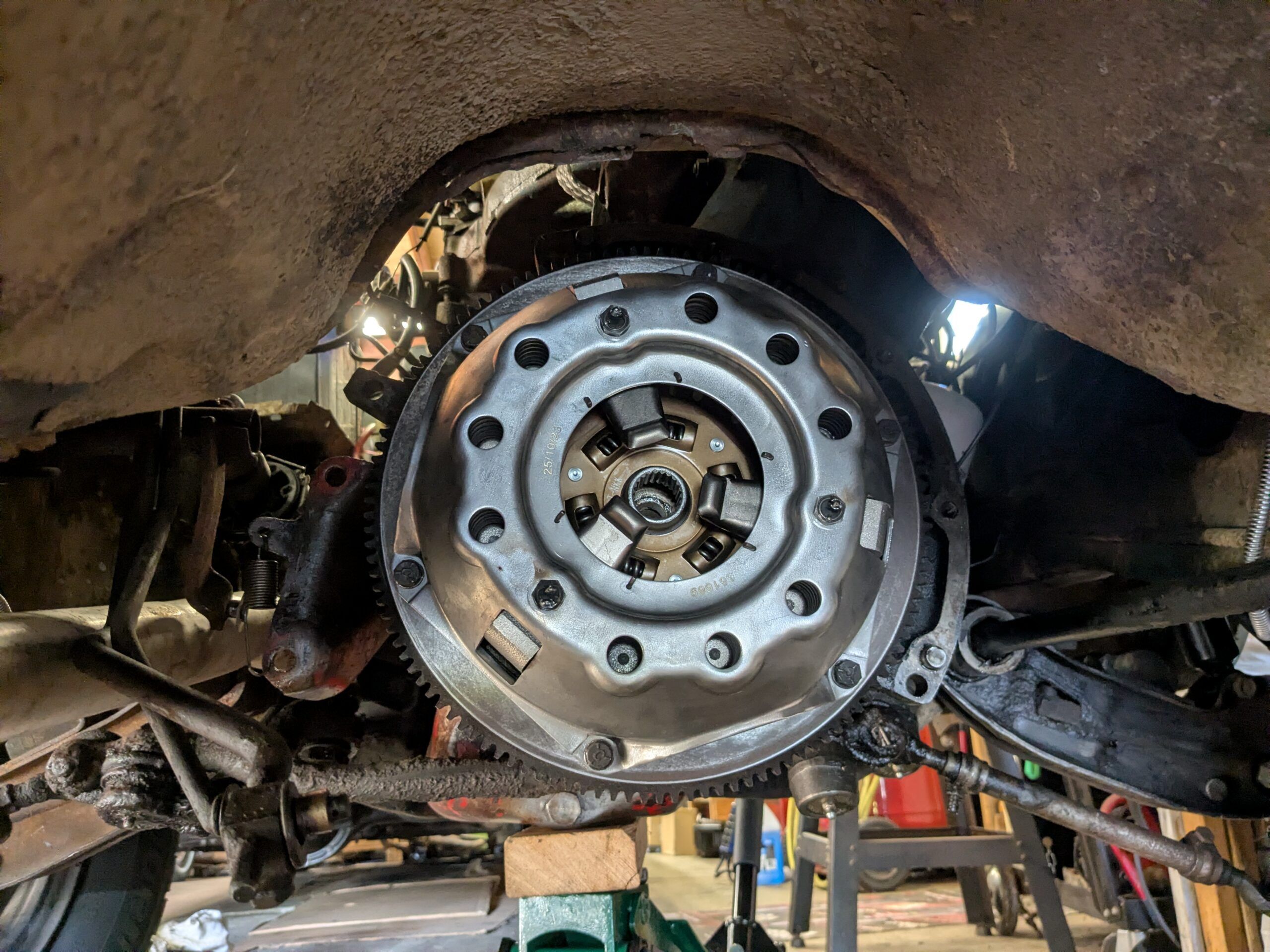 New clutch and pressure plate in 1965 Dodge Dart