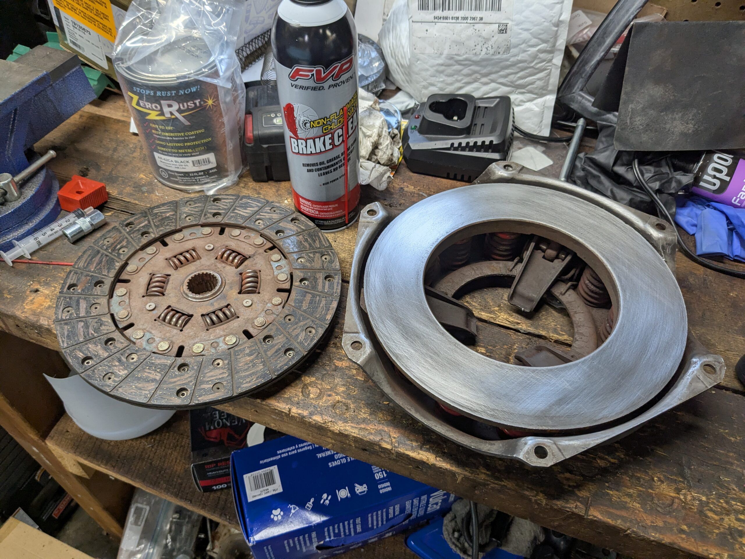Clutch and pressure plate from 1965 Dodge Dart