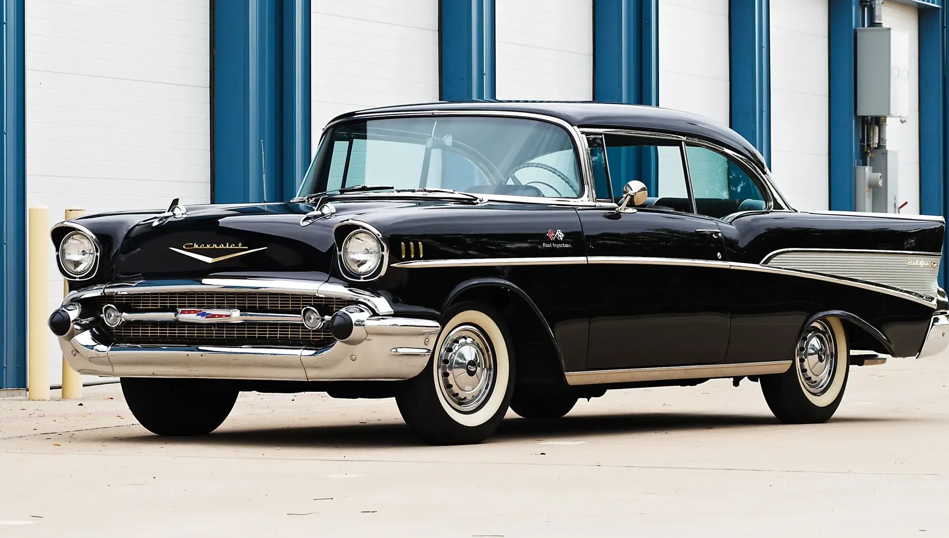 The 1957–1959 Ford-Chevrolet Sales Race: Busting Some Myths About When Ford Finally Beat Chevrolet — Twice 12 Left front 3q view of a 1957 Chevrolet two-door hardtop