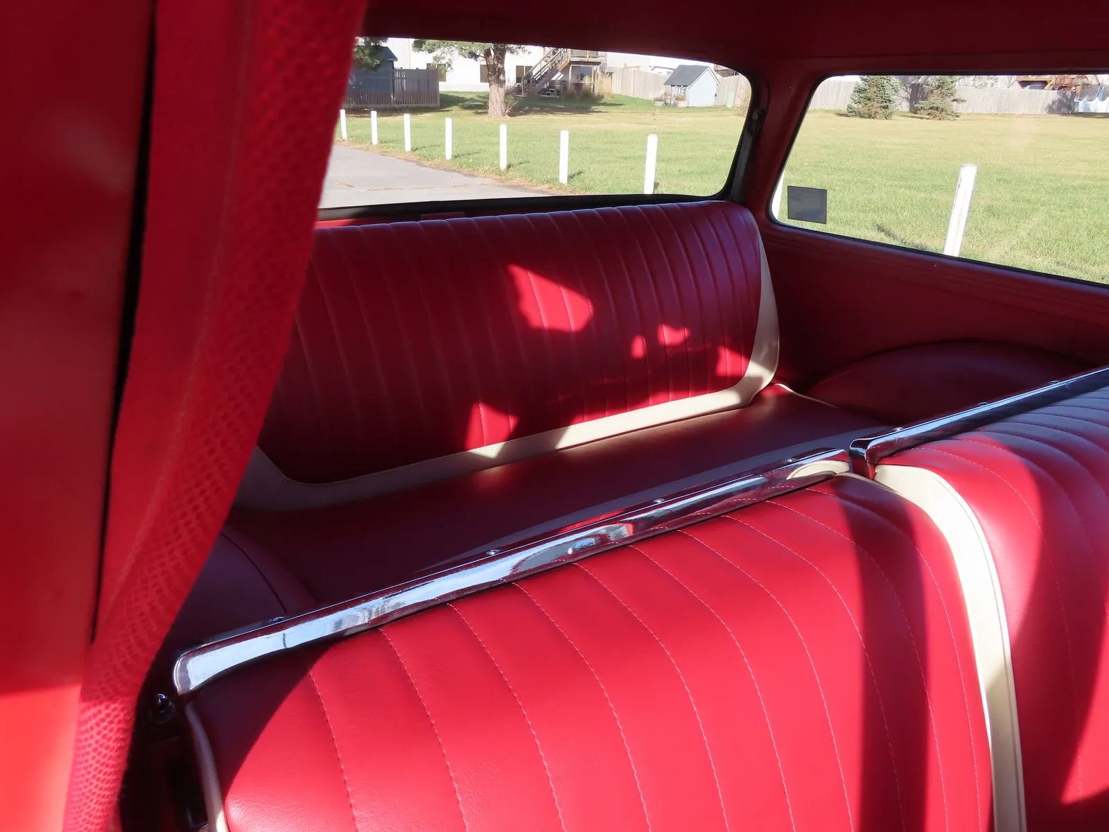 1958 Oldsmobile Dynamic 88 Fiesta Wagon: Looks Like A Fancy Cake, But Less Roomy Than A Country Squire 10 Third-row rear seat in a 1958 Ford station wagon