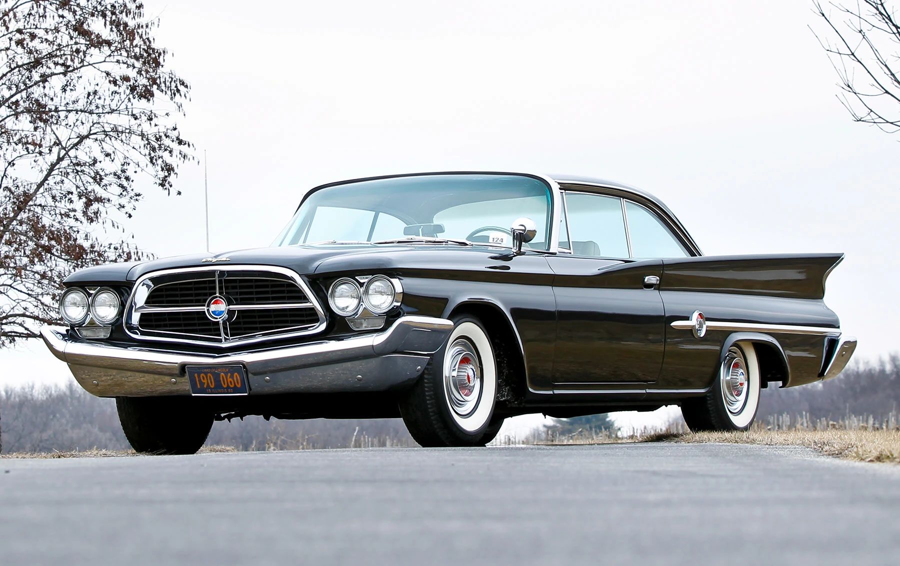 1965 Chrysler 300-L Convertible: Ultra-Rare 4-Speed Manual Transmission In The Last And Least Of The Letter Cars 3 Left front 3q view of a black 1960 Chrysler two-door hardtop