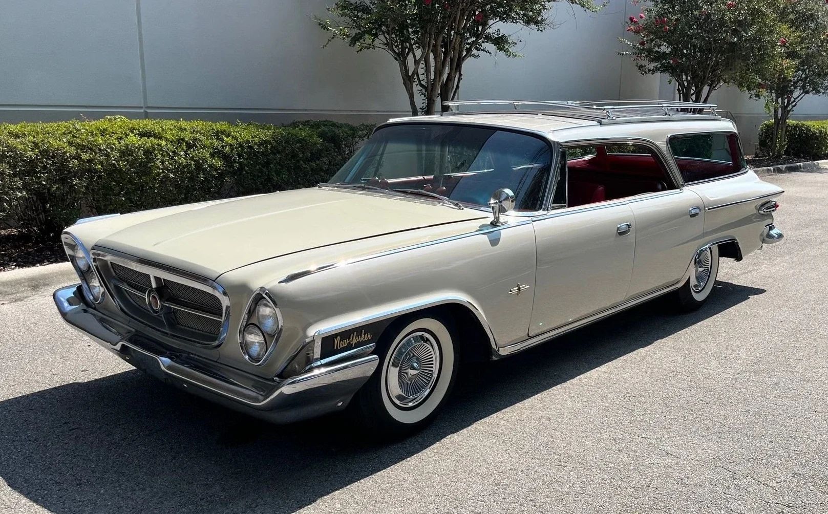 1962 Chrysler New Yorker Town & Country: 1962's Most Expensive Luxury Wagon Was A 1961 Plymouth In Disguise 23 Left front 3q view of a 1962 Chrysler four-door hardtop station wagon