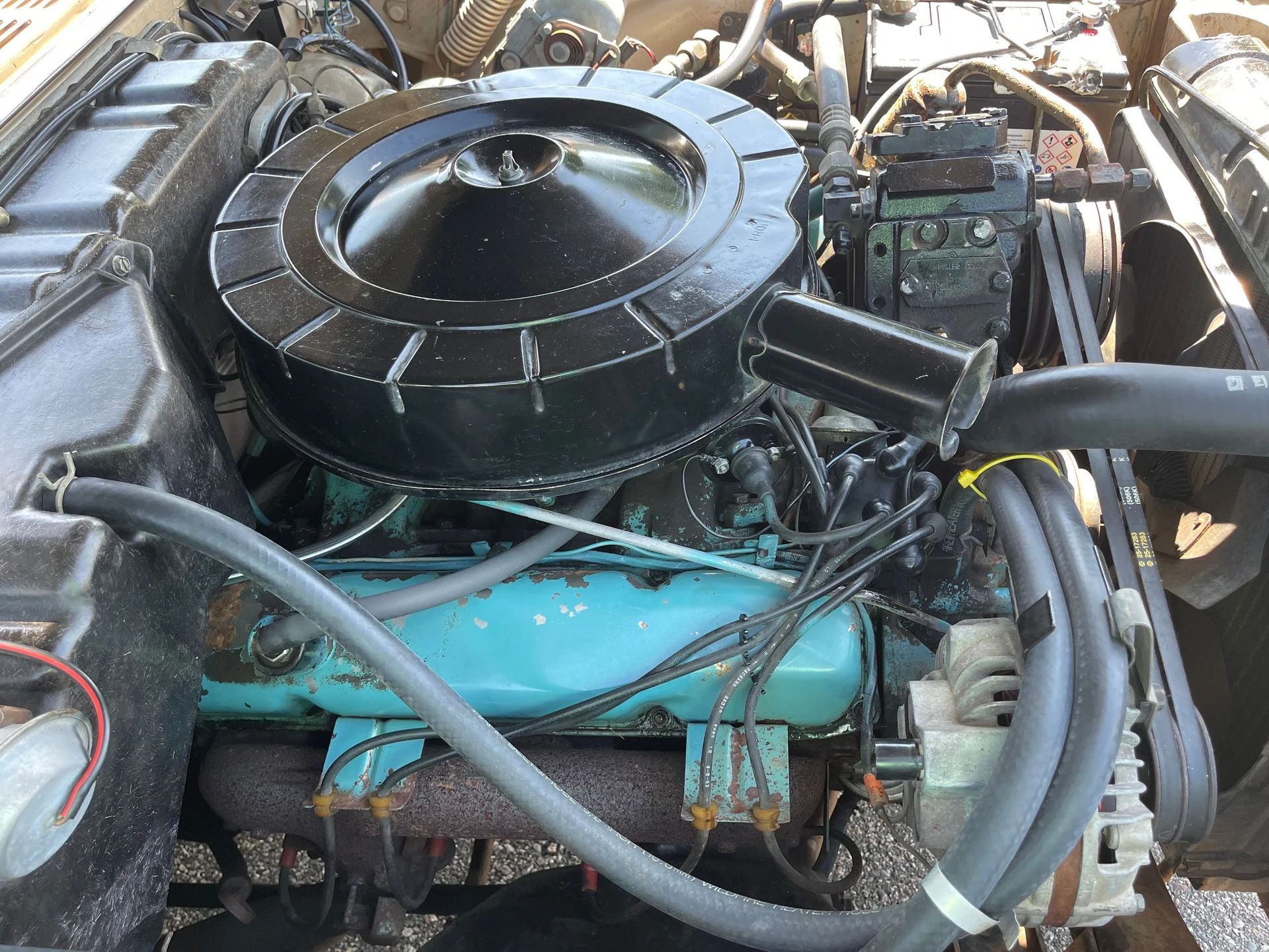 Engine of a 1964 Chrysler New Yorker