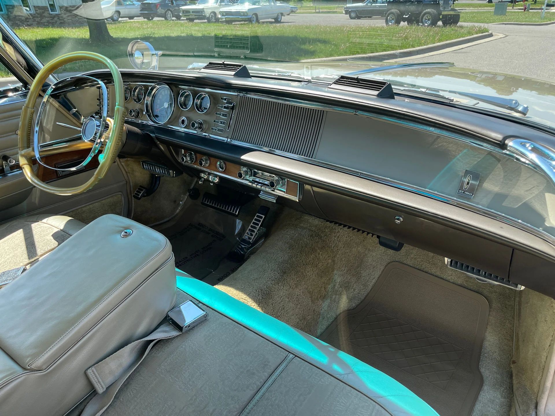Right side of the dashboard of a 1964 Chrysler
