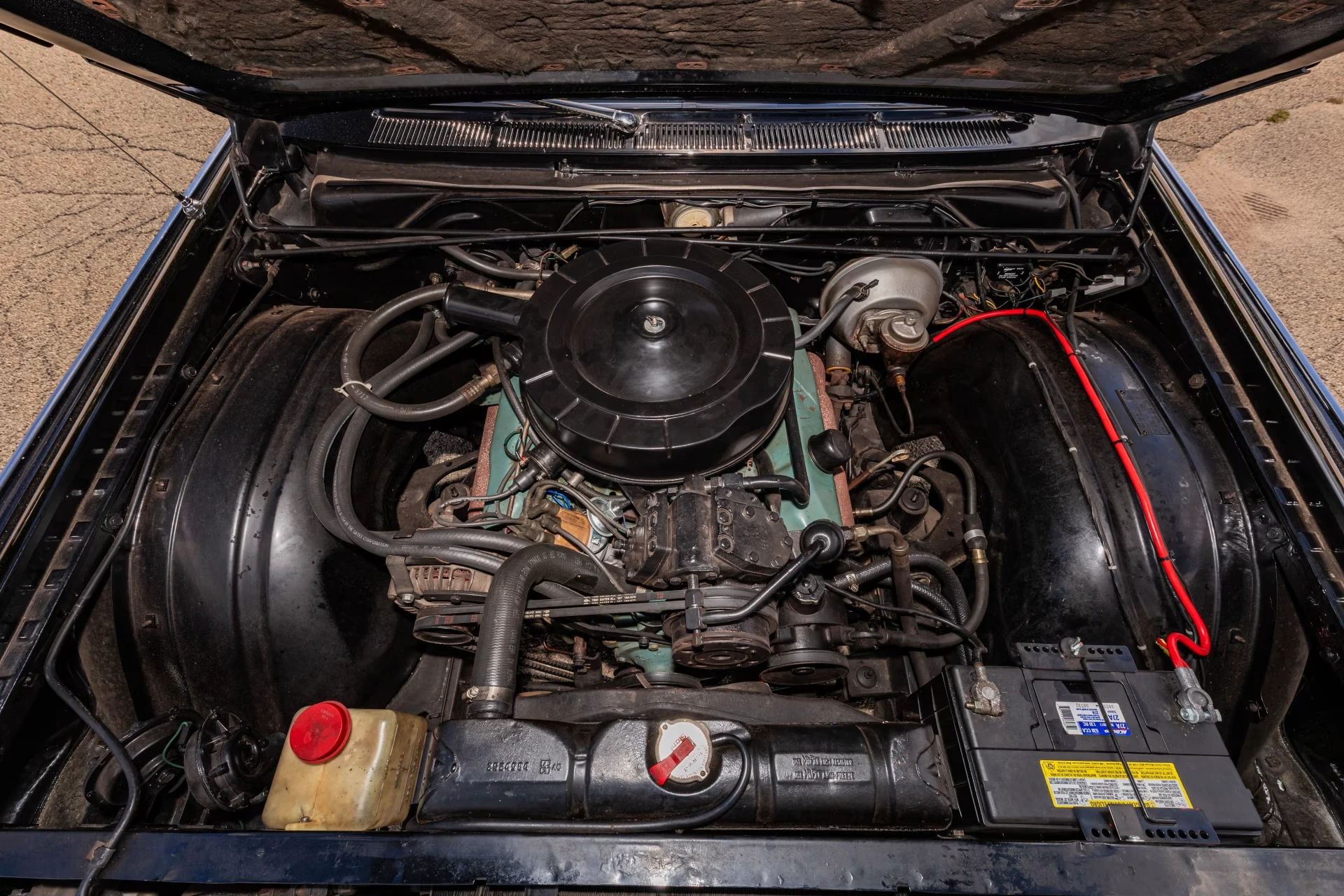 1965 Chrysler 300-L Convertible: Ultra-Rare 4-Speed Manual Transmission In The Last And Least Of The Letter Cars 13 Engine in a black 1965 Chrysler