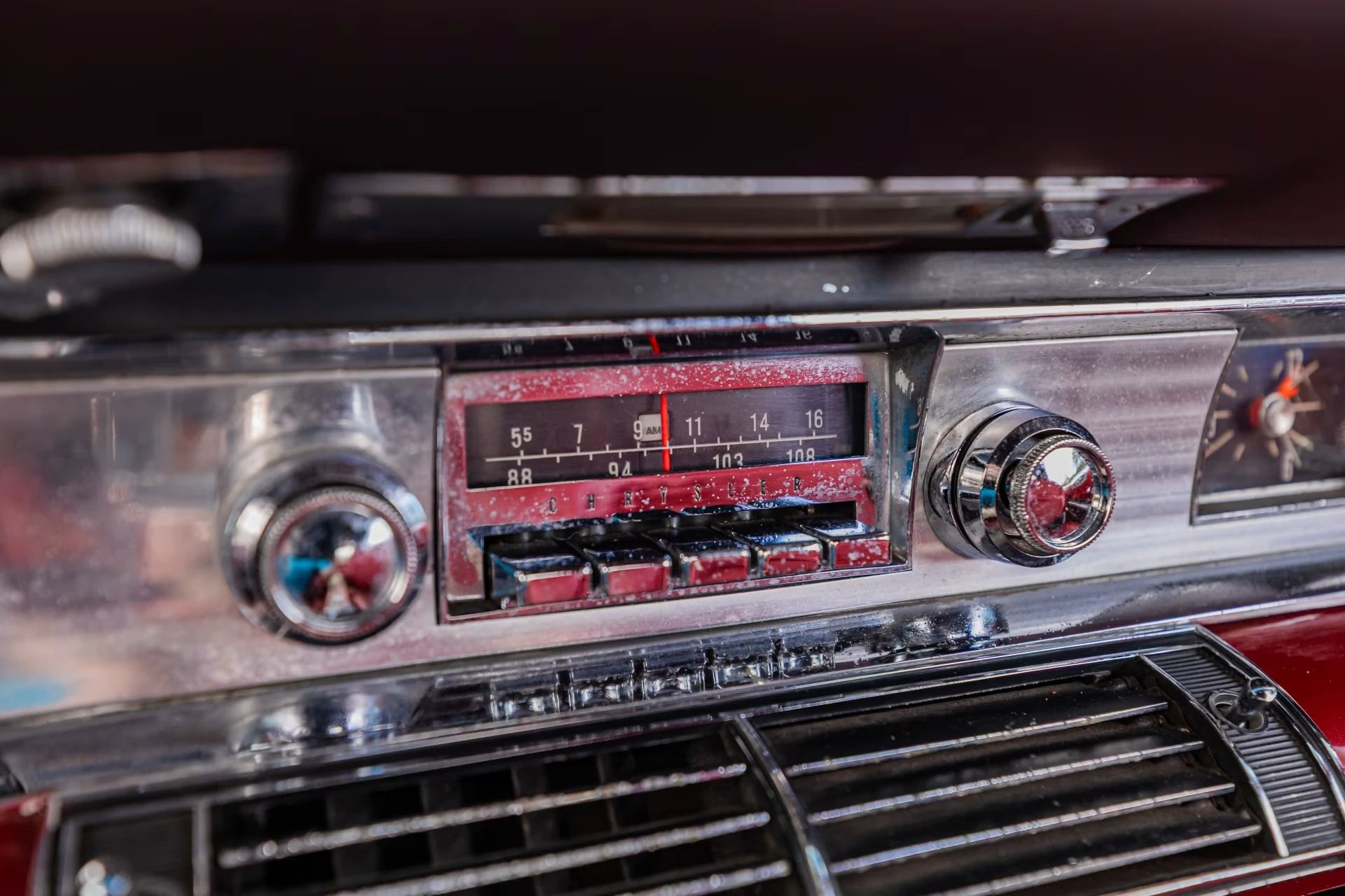 1965 Chrysler 300-L Convertible: Ultra-Rare 4-Speed Manual Transmission In The Last And Least Of The Letter Cars 18 Radio in a 1965 Chrysler