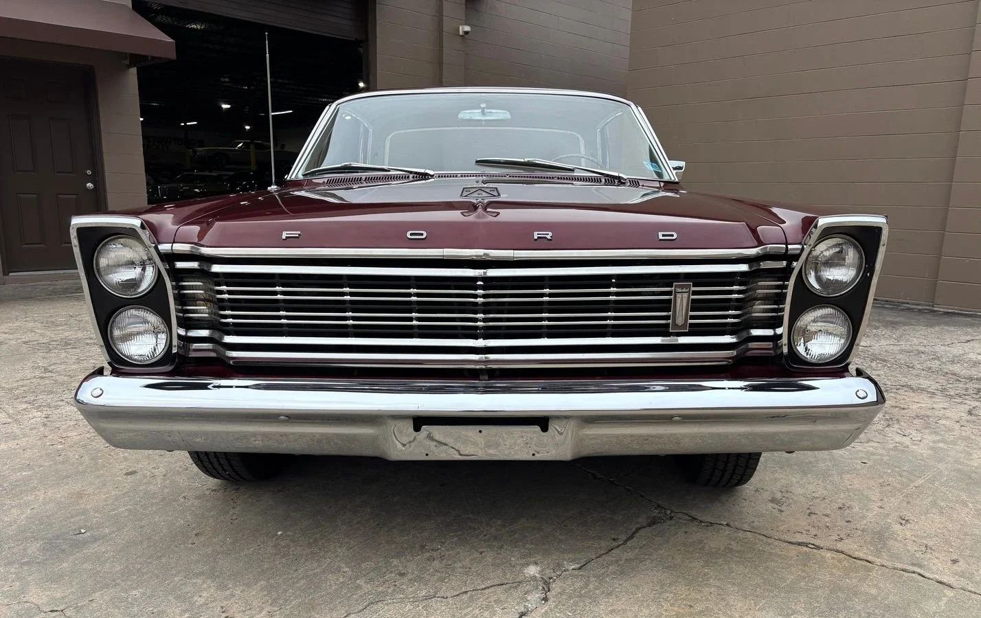 1965 Ford Galaxie 500 Fastback: Bench Seat And Rare 4-Speed With A Z-Code 390 5 Front view of a 1965 full-size Ford