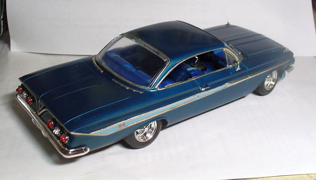 From Pinstripes to Racing Stripes in Scale Models: A Quick Look At The Evolution Of Car Trim And Graphics, Part 1 7 61ChevBlue2