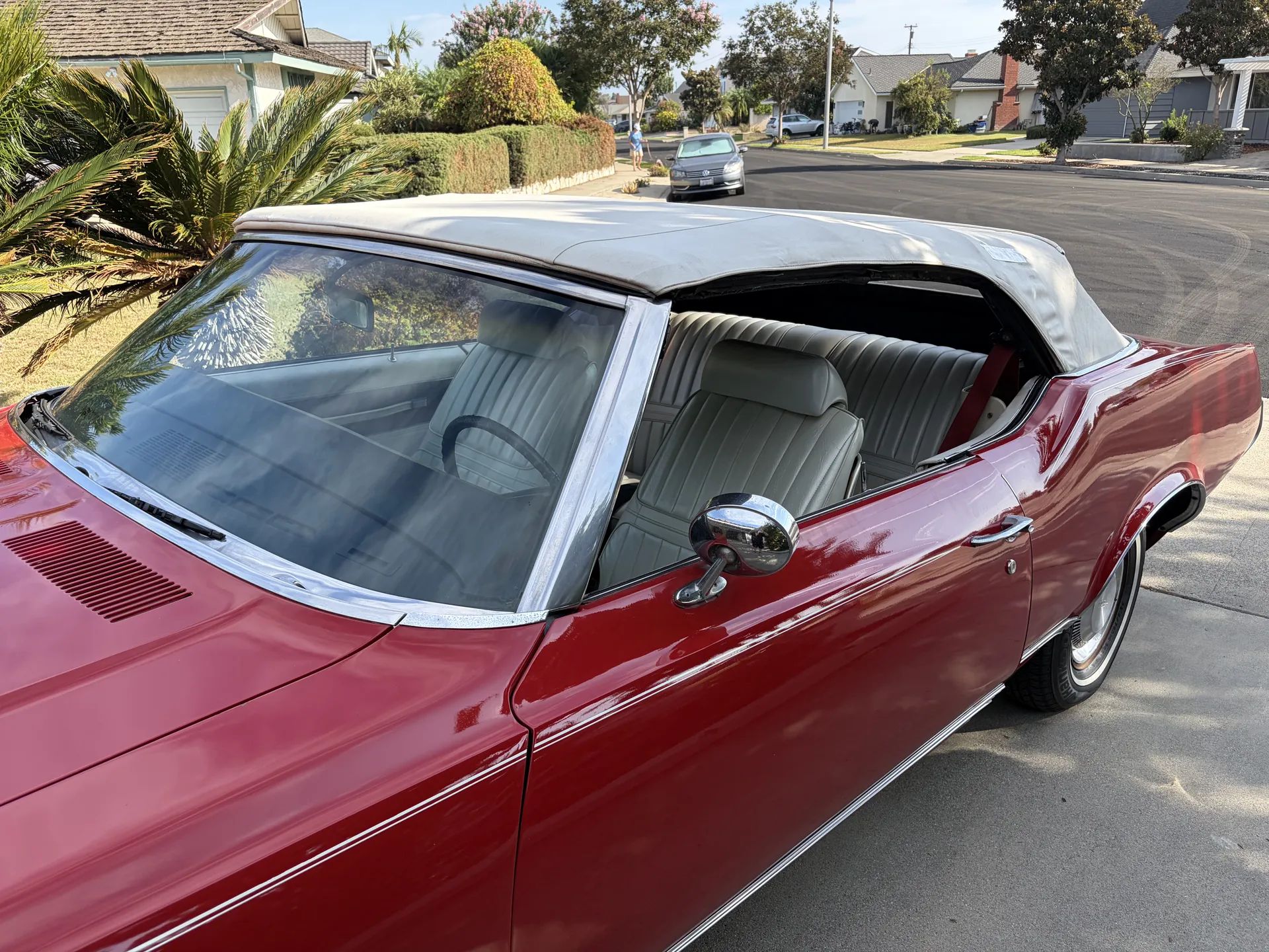 1971 Oldsmobile Cutlass Supreme Convertible: A Solid Driver With Only 82,000 Miles 7 White convertible top on red 1971 Oldsmobile Cutlass Supreme Convertible