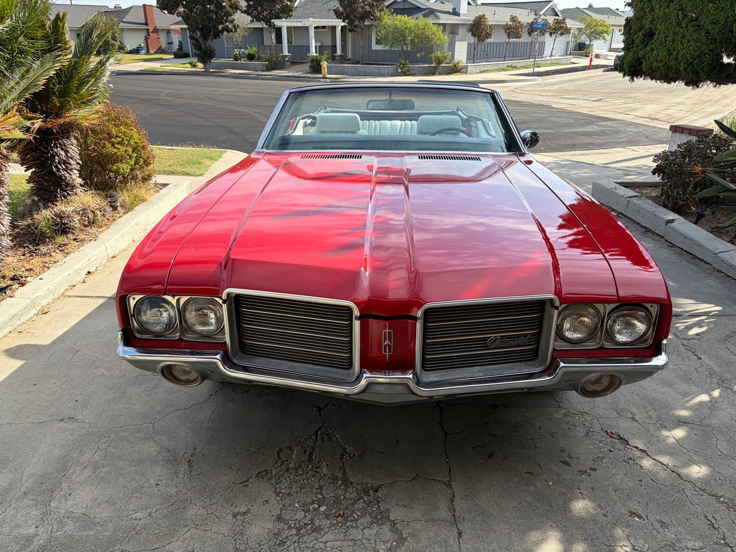 1971 Oldsmobile Cutlass Supreme Convertible: A Solid Driver With Only 82,000 Miles 2 Front view of 1971 Oldsmobile Cutlass Supreme Convertible