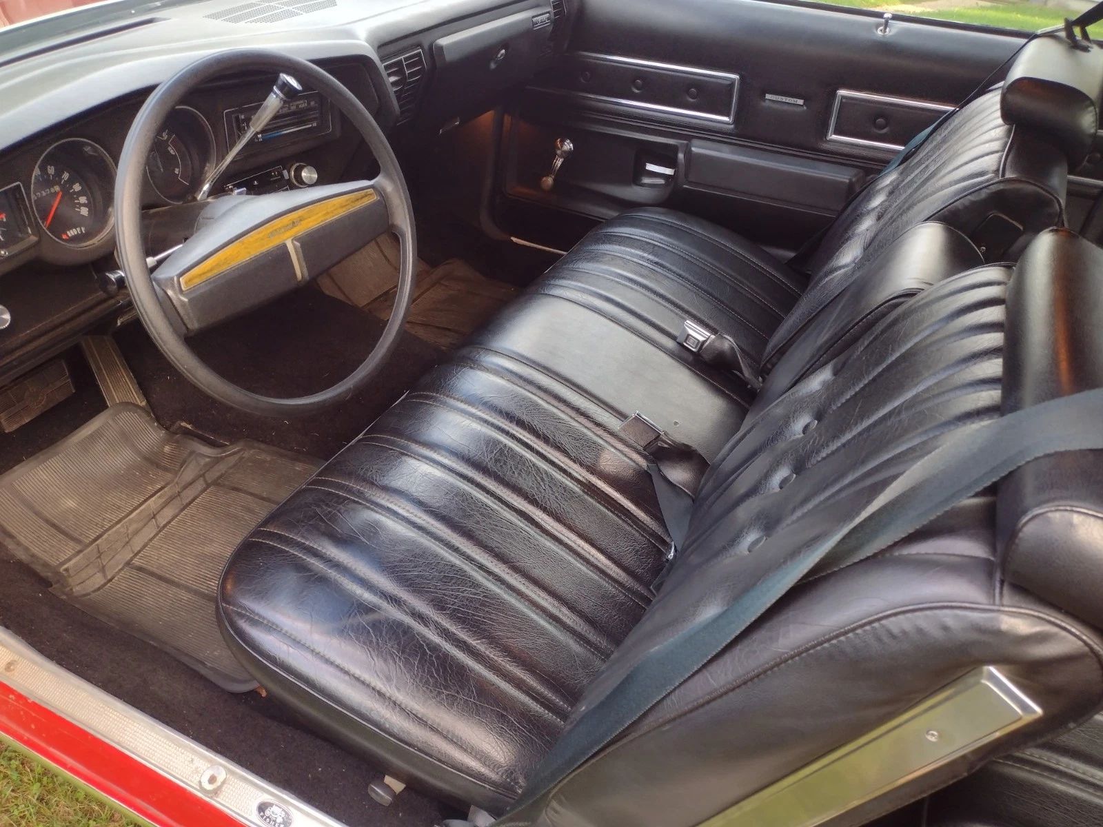 1975 Buick Century Hardtop Coupe: A Low-Mileage Original Example Of Why The Colonnade Actually Looked Pretty Good 4 Black interior of 1975 Buick Century with bench seat