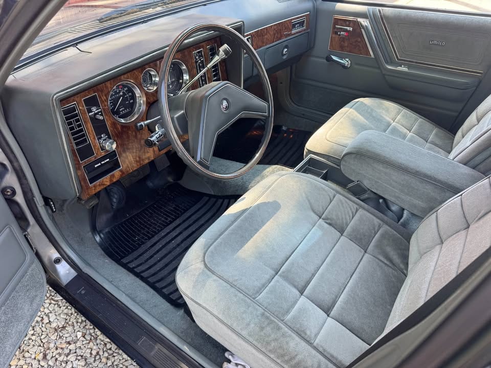 Gray interior of 1984 Buick Skylark Limited