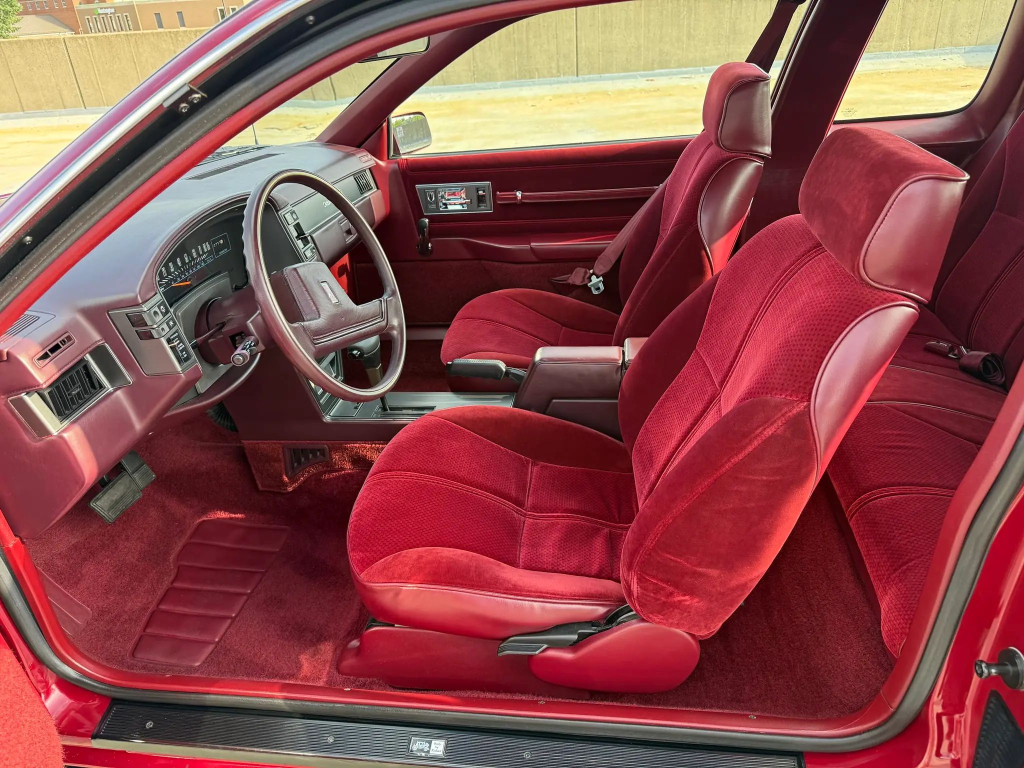1988 Oldsmobile Cutlass Calais: A Low-Mileage Example Of A Forgotten Commuter Coupe 3 1988 Oldsmobile Cutlass Calais Coupe interior in burgundy cloth