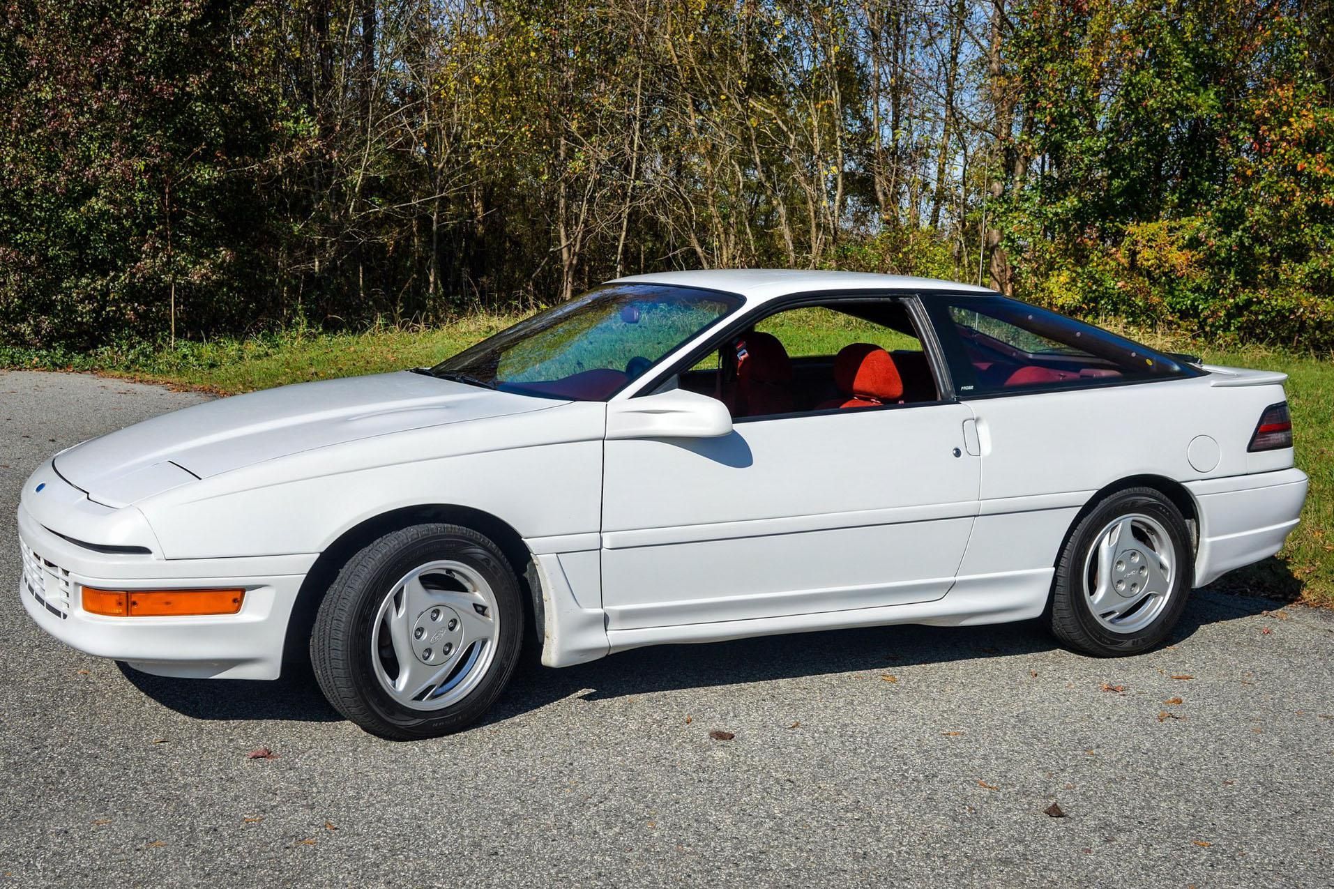 1991 Mazda MX-6 LX: In An Alternate Universe, This Could Have Been The Mustang Notchback 2 Driver side profile view of white 1991 Ford Probe GT