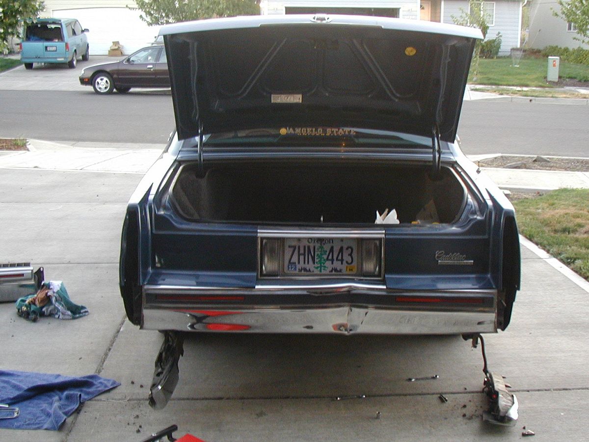 My 1991 Cadillac Sedan de Ville — The 200,000-Mile, $999 Divorce Special 5 1991 Cadillac Sedan de Ville rear bumper replacement