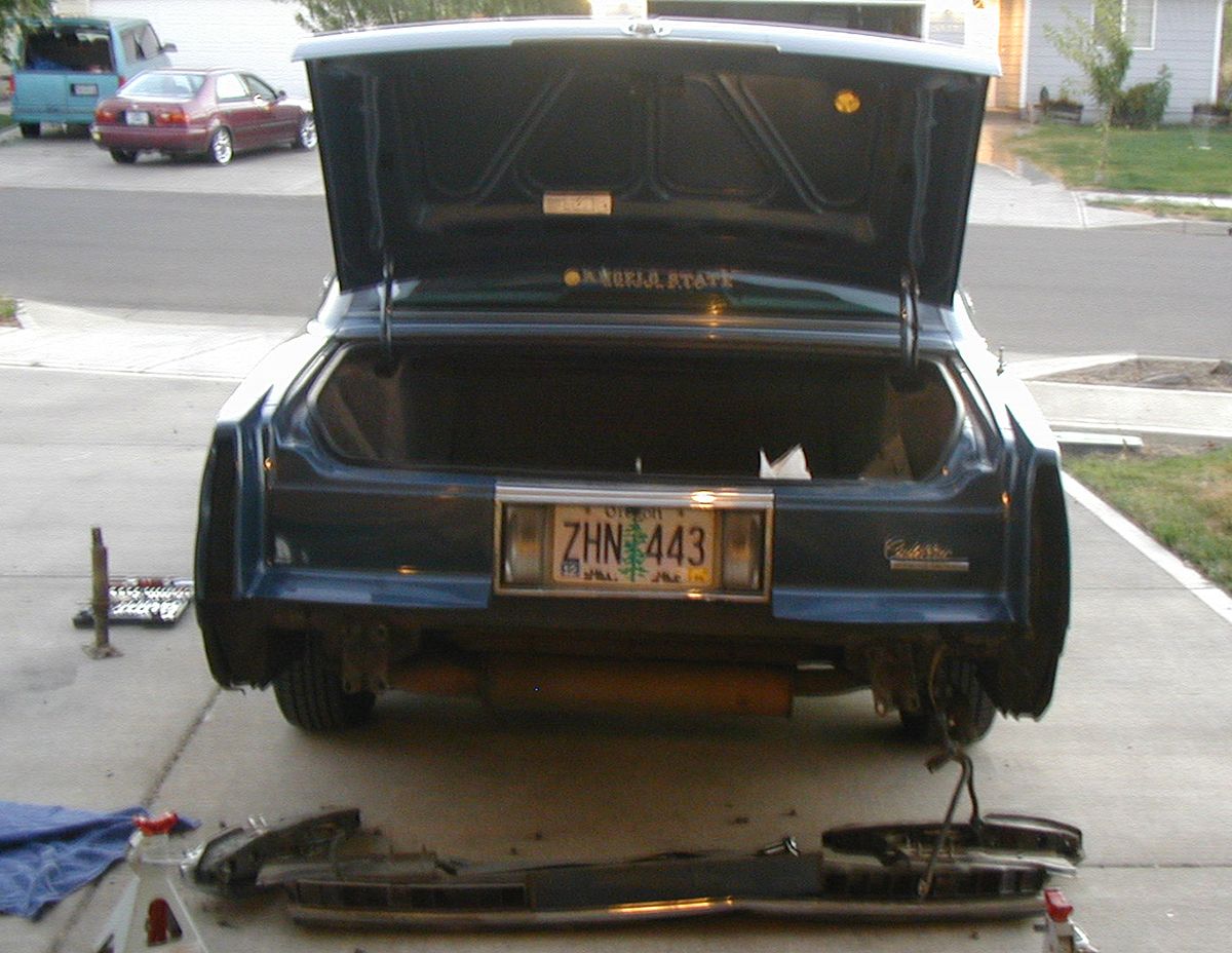 My 1991 Cadillac Sedan de Ville — The 200,000-Mile, $999 Divorce Special 6 1991 Cadillac Sedan de Ville rear bumper replacement