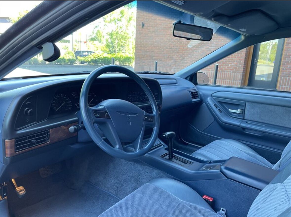 1994 Ford Thunderbird LX: As Teal As You Remember It, But A Little Rustier 3 Blue interior of 1993 Ford Thunderbird LX