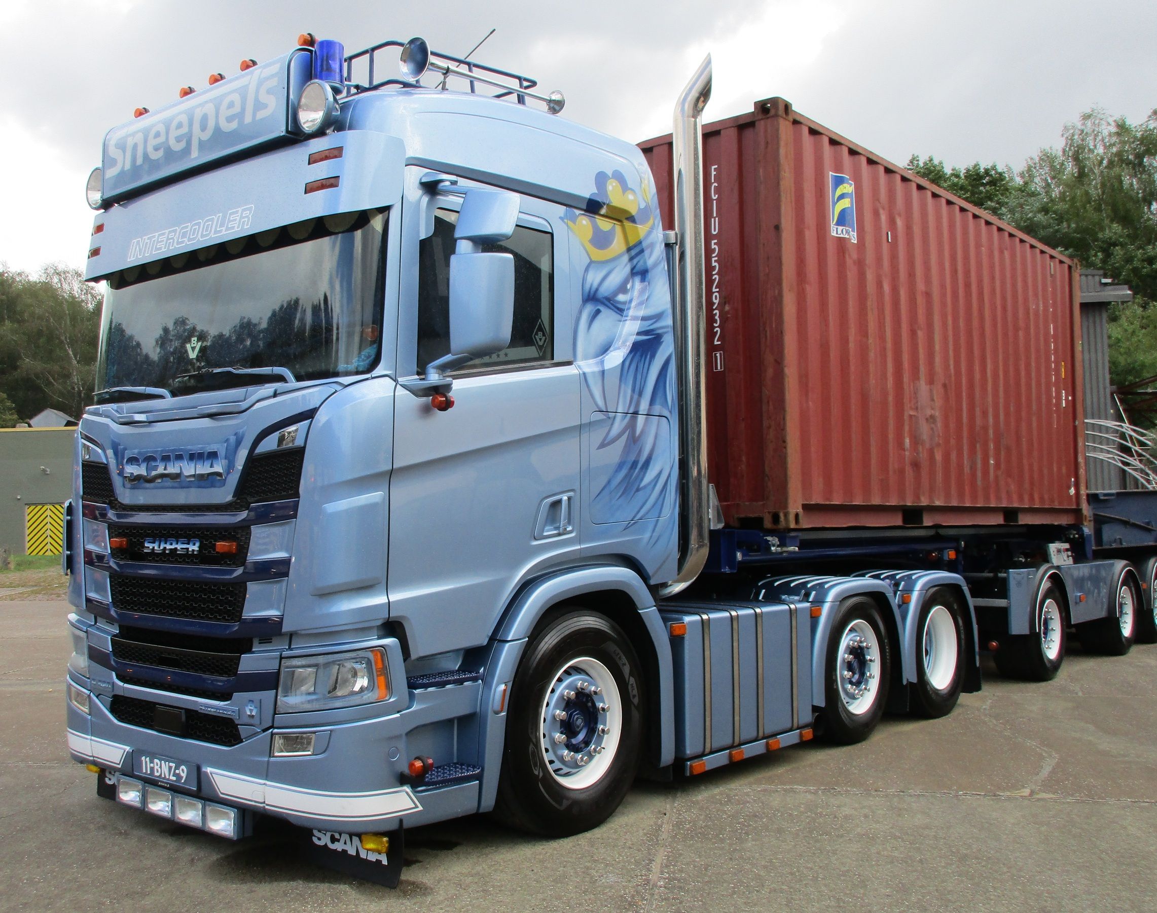 Shipping Container Ecocombi - One Big Rig, Four Vehicle License Plates 2 Trucks@Twenthe 2026 - Scania R520 - Jumbo - D-TEC shipping container EcoCombi - Sneepels - 2