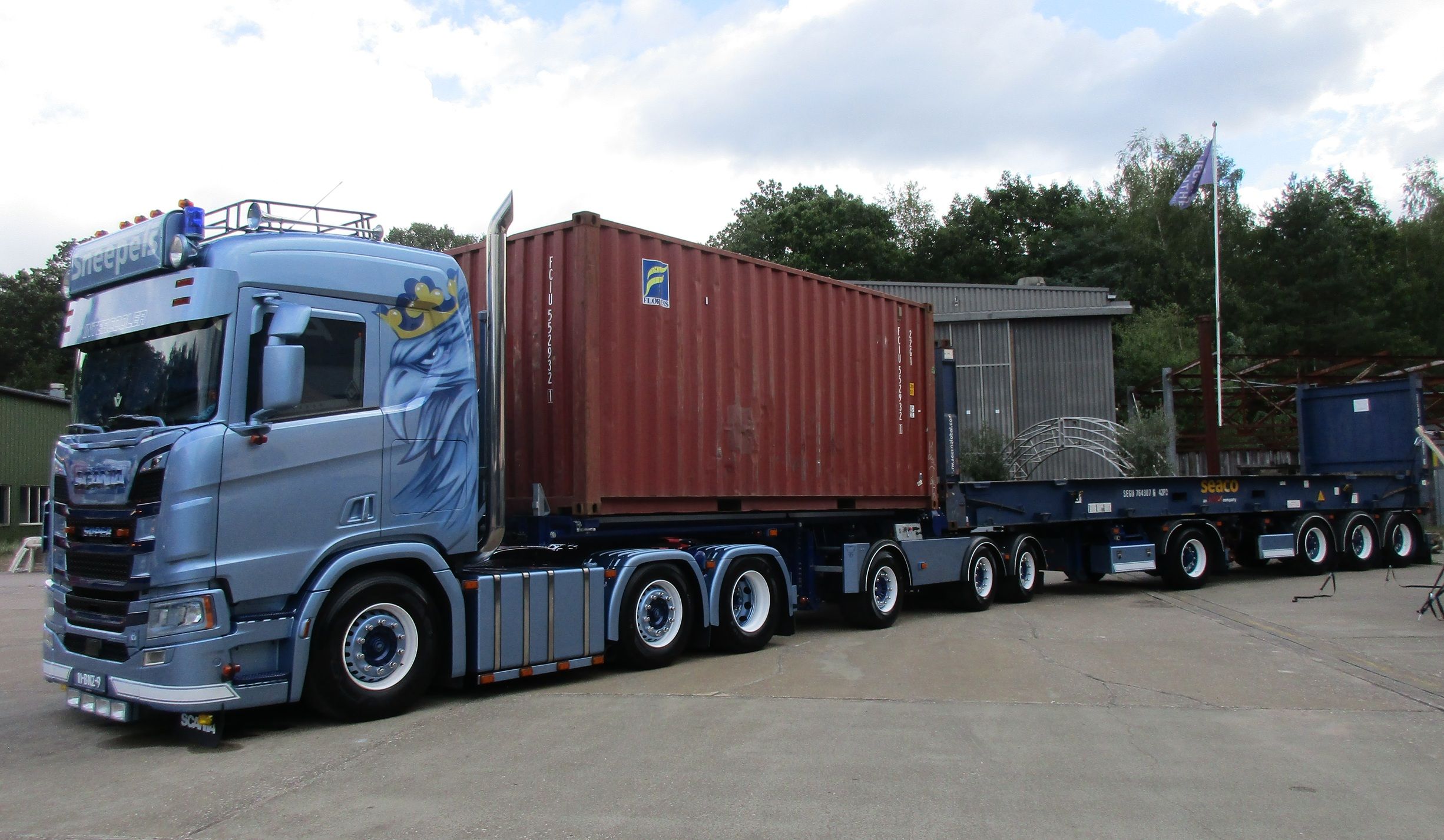 Shipping Container Ecocombi - One Big Rig, Four Vehicle License Plates 18 Trucks@Twenthe 2026 - Scania R520 - Jumbo - D-TEC shipping container EcoCombi - Sneepels - 15