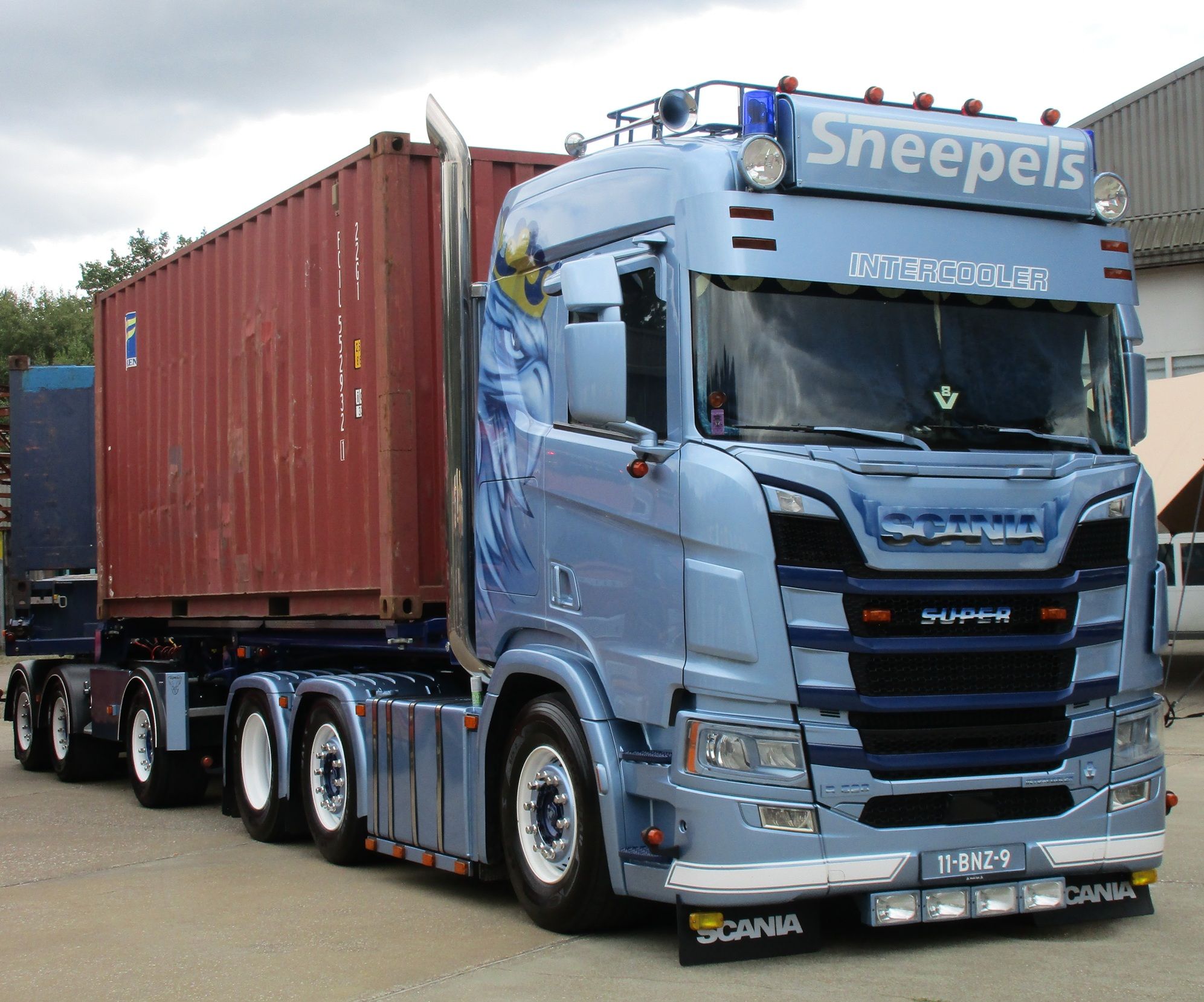 Shipping Container Ecocombi - One Big Rig, Four Vehicle License Plates 4 Trucks@Twenthe 2026 - Scania R520 - Jumbo - D-TEC shipping container EcoCombi - Sneepels - 4