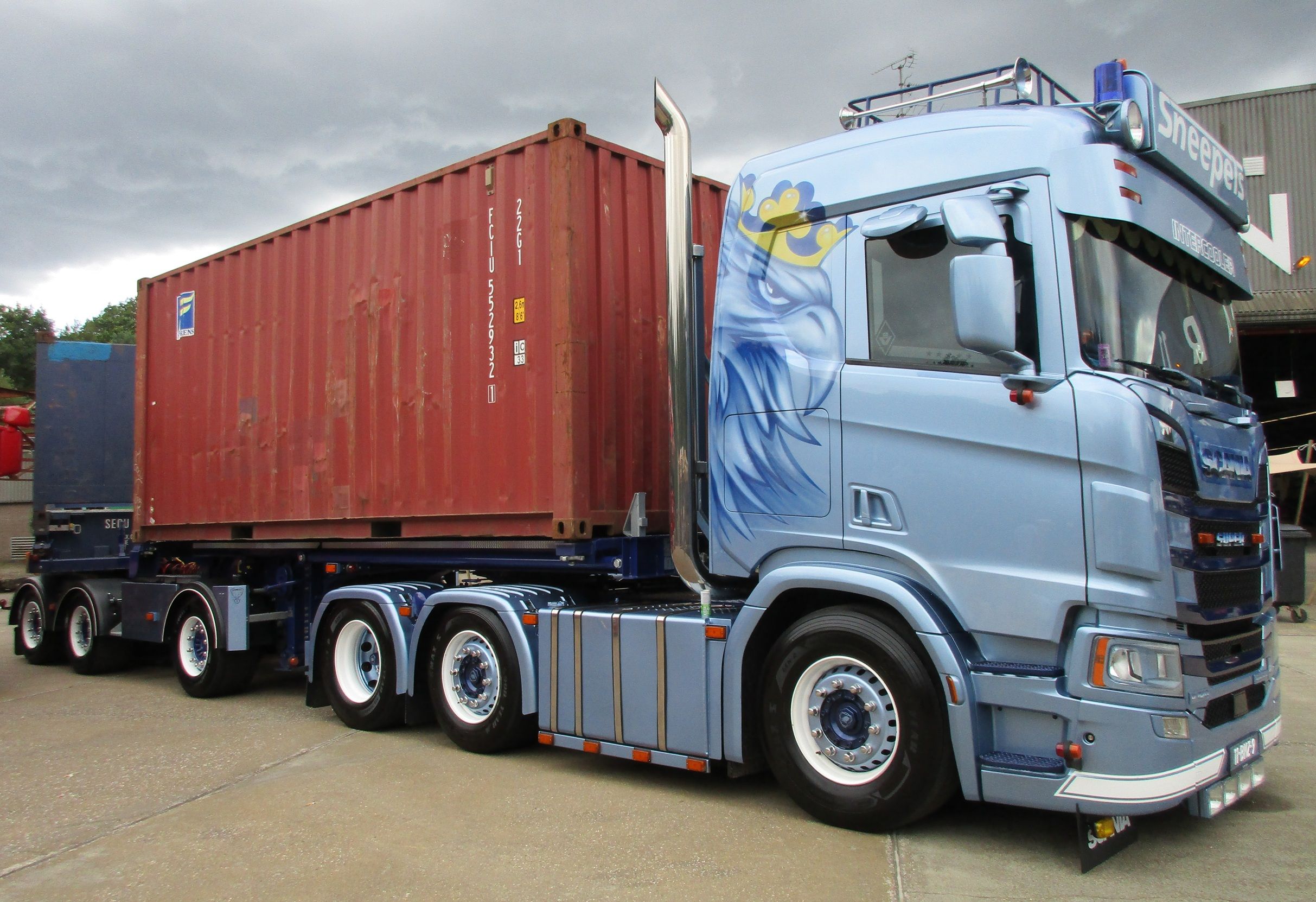 Shipping Container Ecocombi - One Big Rig, Four Vehicle License Plates 7 Trucks@Twenthe 2026 - Scania R520 - Jumbo - D-TEC shipping container EcoCombi - Sneepels - 7