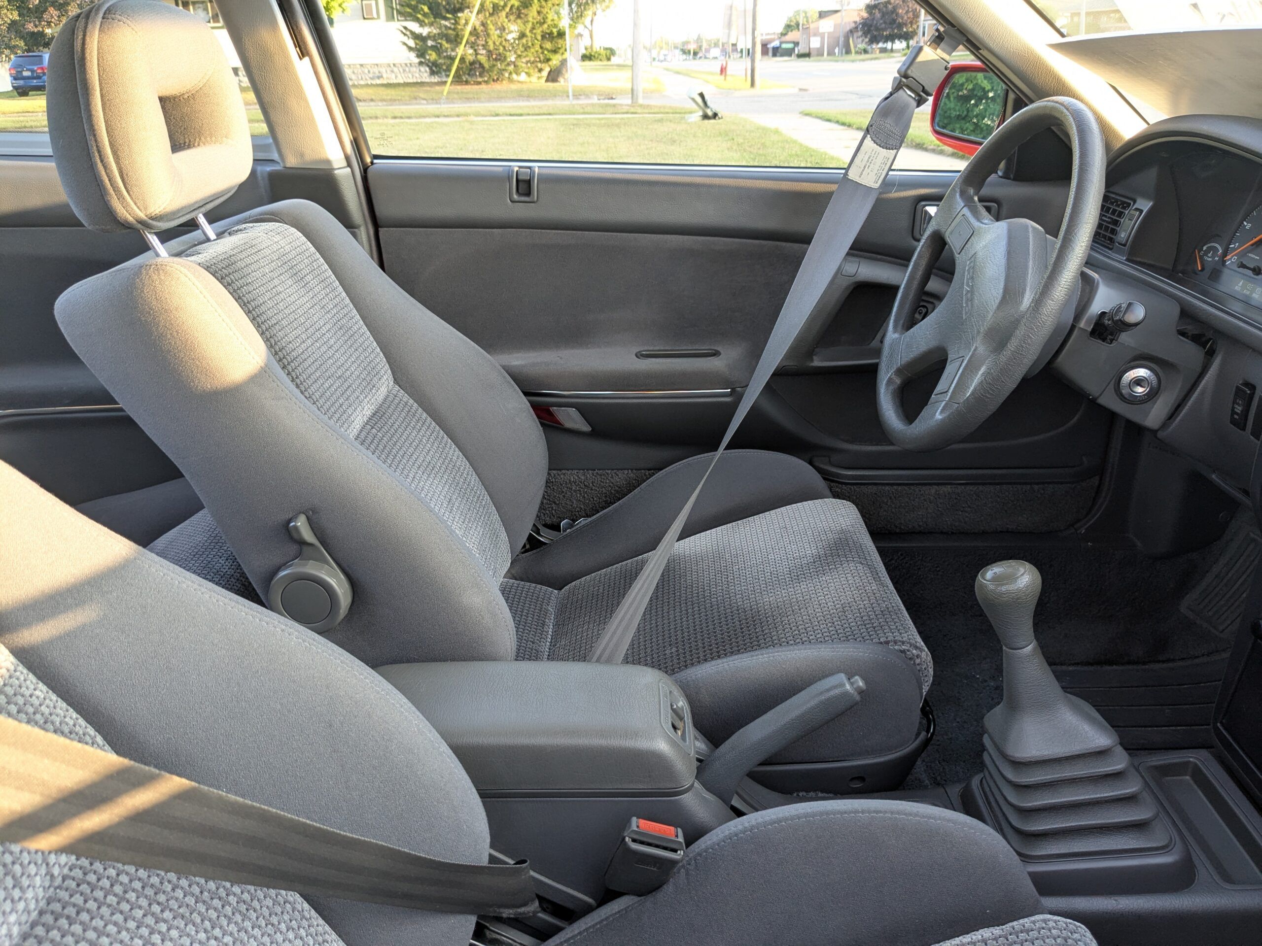 1991 Mazda MX-6 LX: In An Alternate Universe, This Could Have Been The Mustang Notchback 6 Gray interior of 1991 Mazda MX-6 LX with five-speed manual transmission