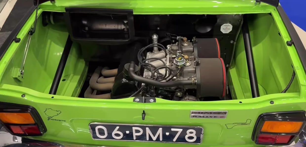 1977 Simca 1000 Rallye 2 - Not As Green As Grass 9 1977 Simca 1000 Rallye 2 from the Netherlands - engine compartment