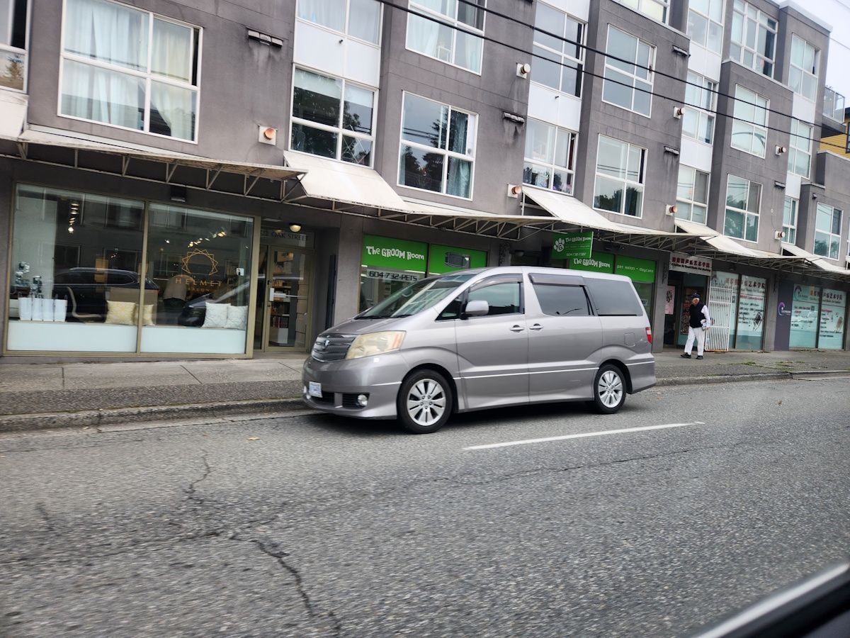 Imported Toyota van.