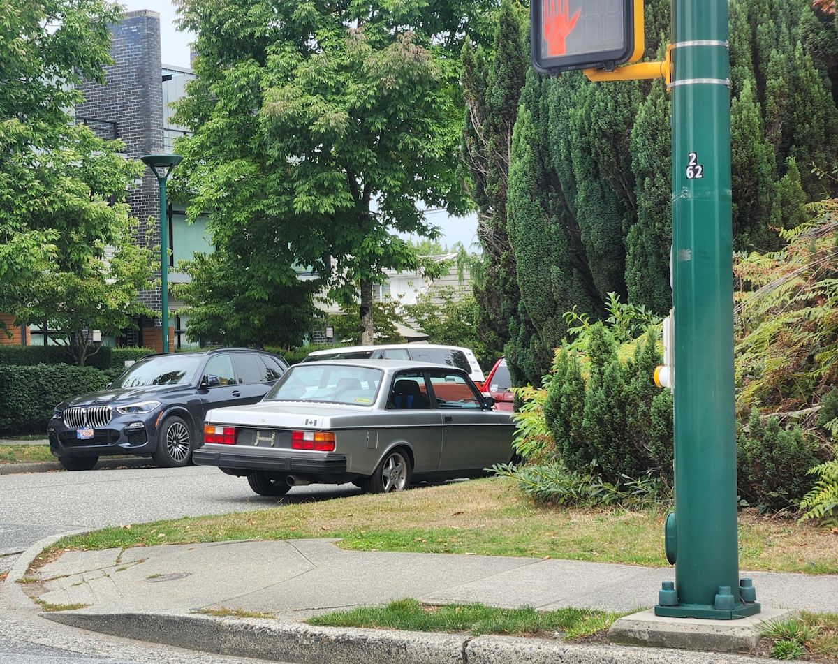 The "brick" a Volvo 240 parked.