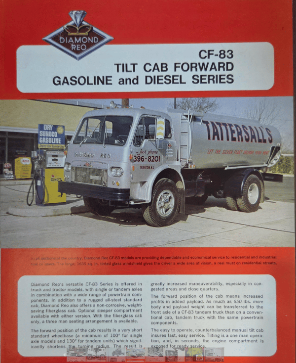 The Murty Brothers Design A Better Tilt Cab: Used By Diamond T, International, Reo and Hendrickson. Built In Steel and Fiberglass 17 a DReo