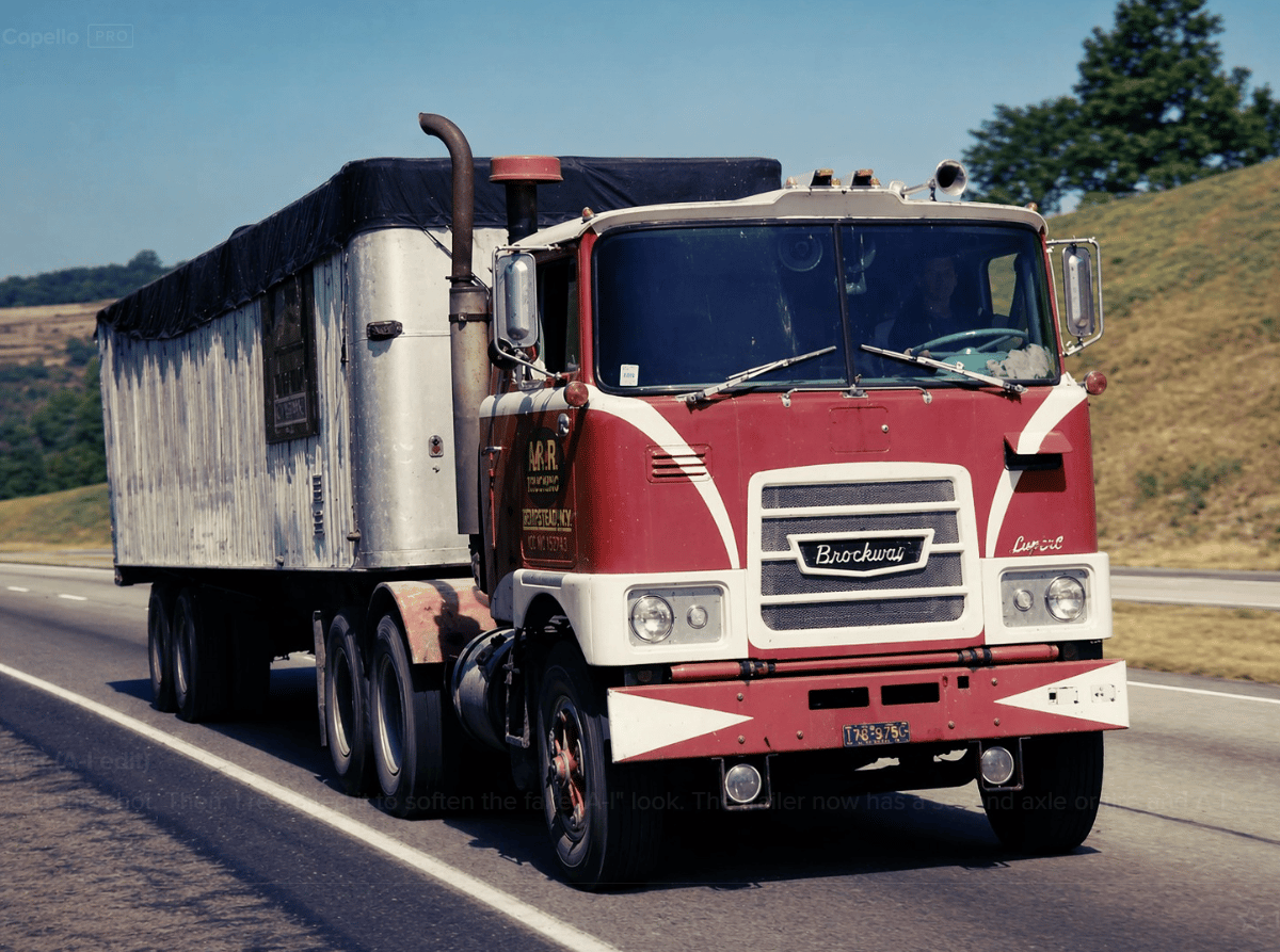 A Gallery Of Rare And Unusual Vintage Cab-Over Trucks 21 a brockway red