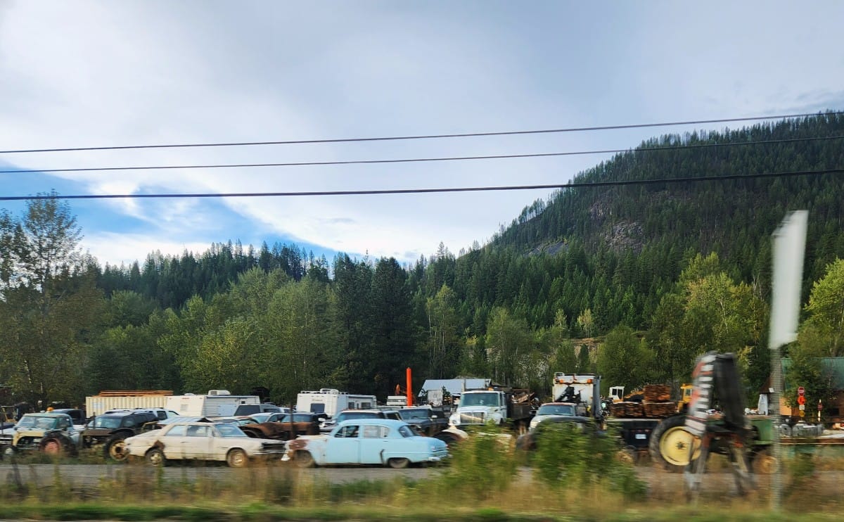 Another Junkyard at side of road.