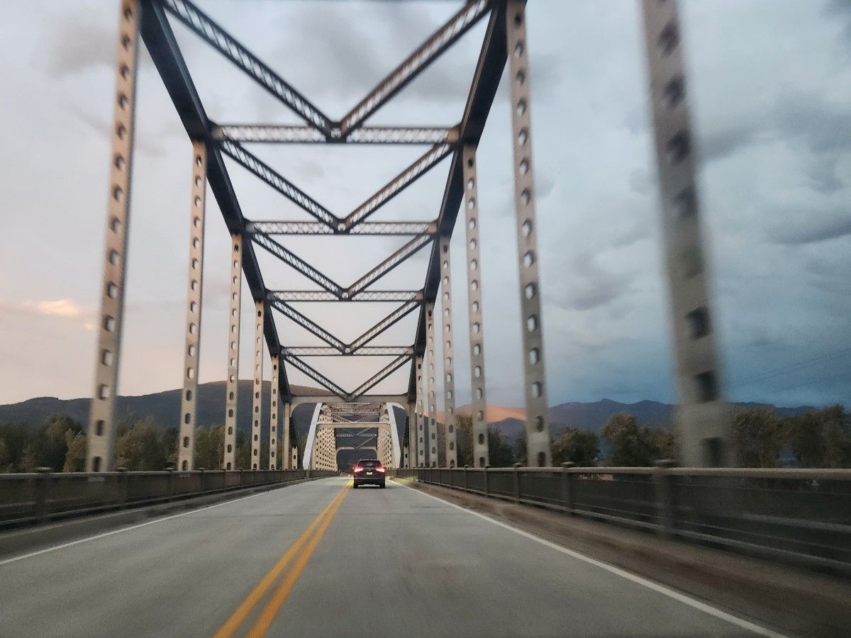 Bridge at dusk.
