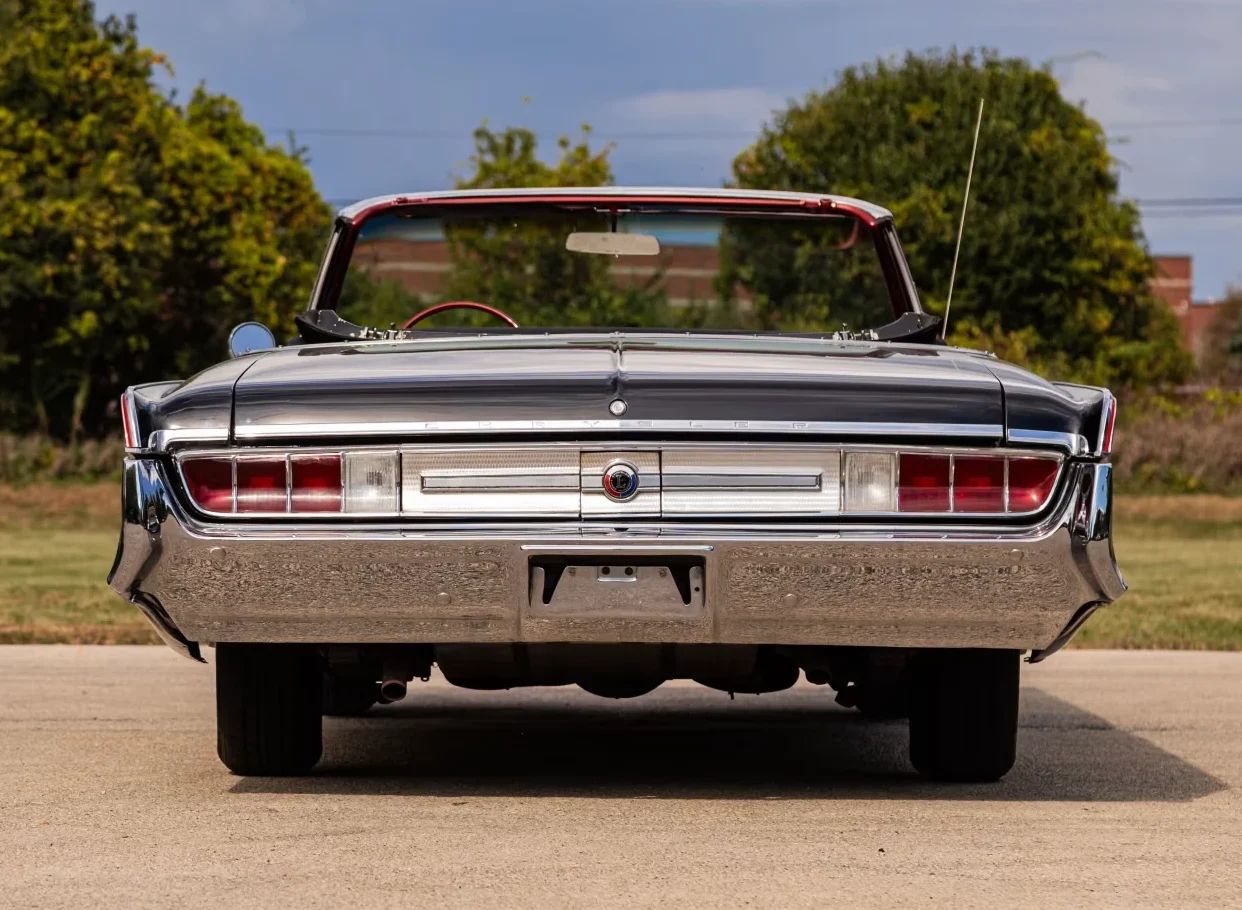 1965 Chrysler 300-L Convertible: Ultra-Rare 4-Speed Manual Transmission In The Last And Least Of The Letter Cars 27 Rear view of a 1965 Chrysler convertible with the top down