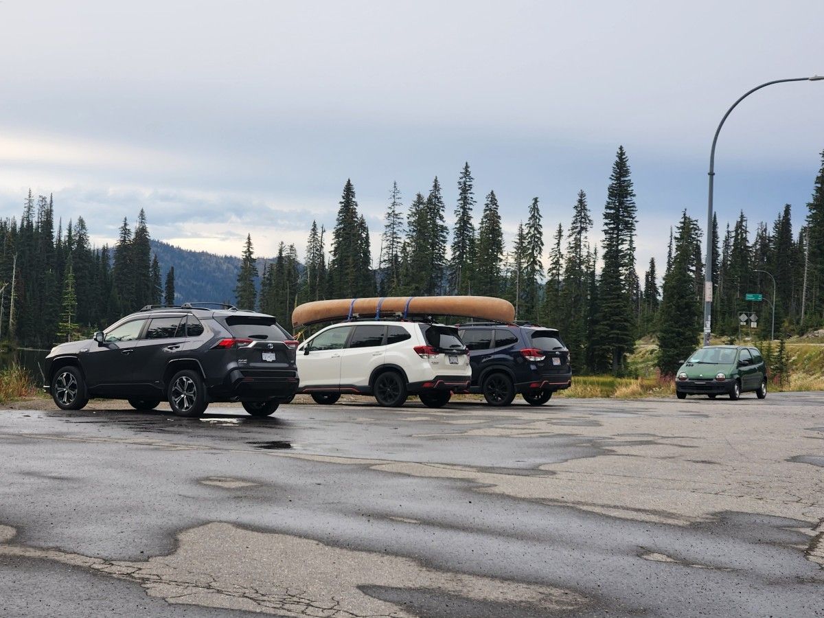 At summit lake.