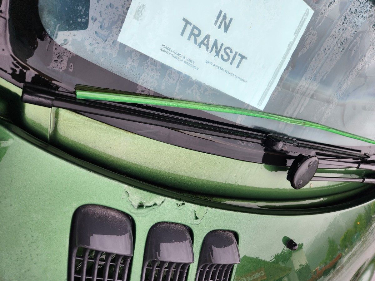 The wiper protector plastic.
