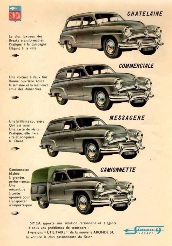 1954 utilitaires simca