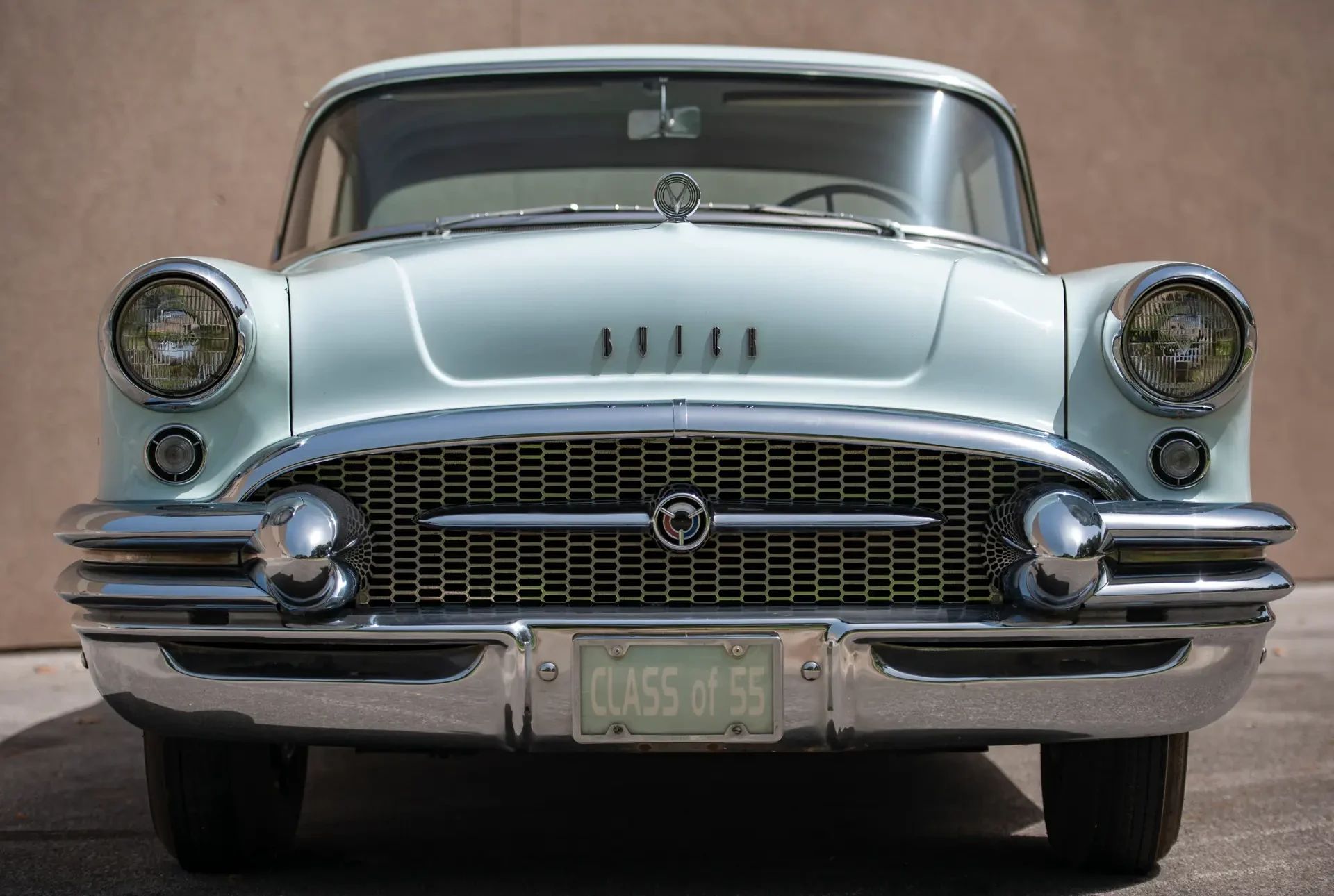 Front view of a 1955 Buick
