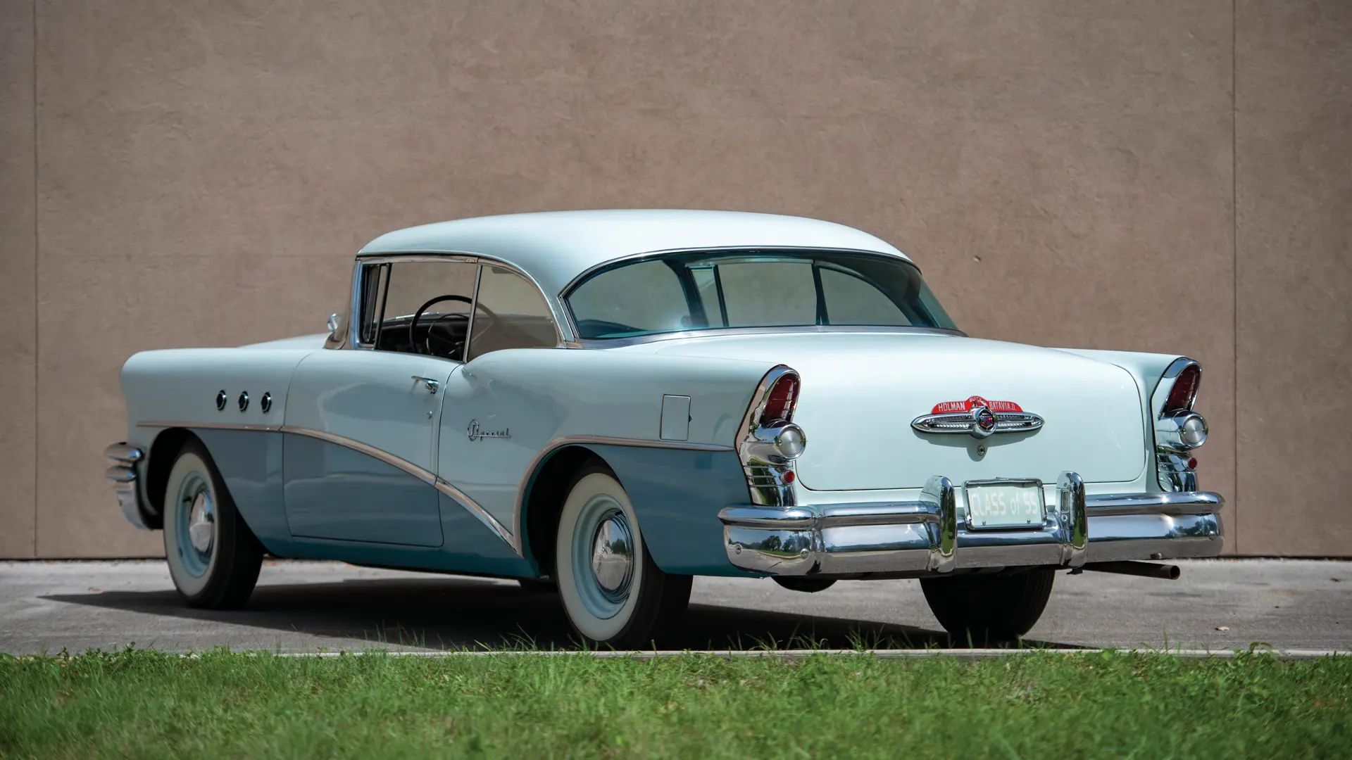 Left rear 3q view of a 1955 Buick two-door hardtop