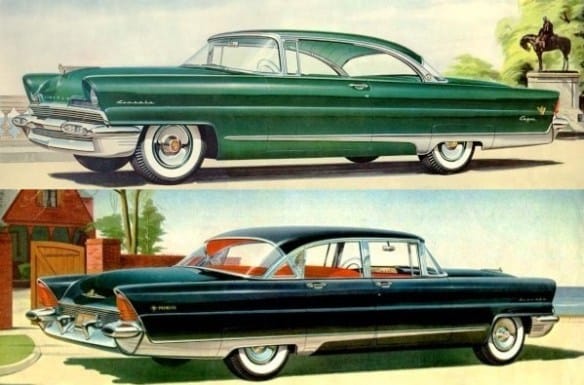 1956 Lincoln Capri Coupe and Preimiere Sedan 6001