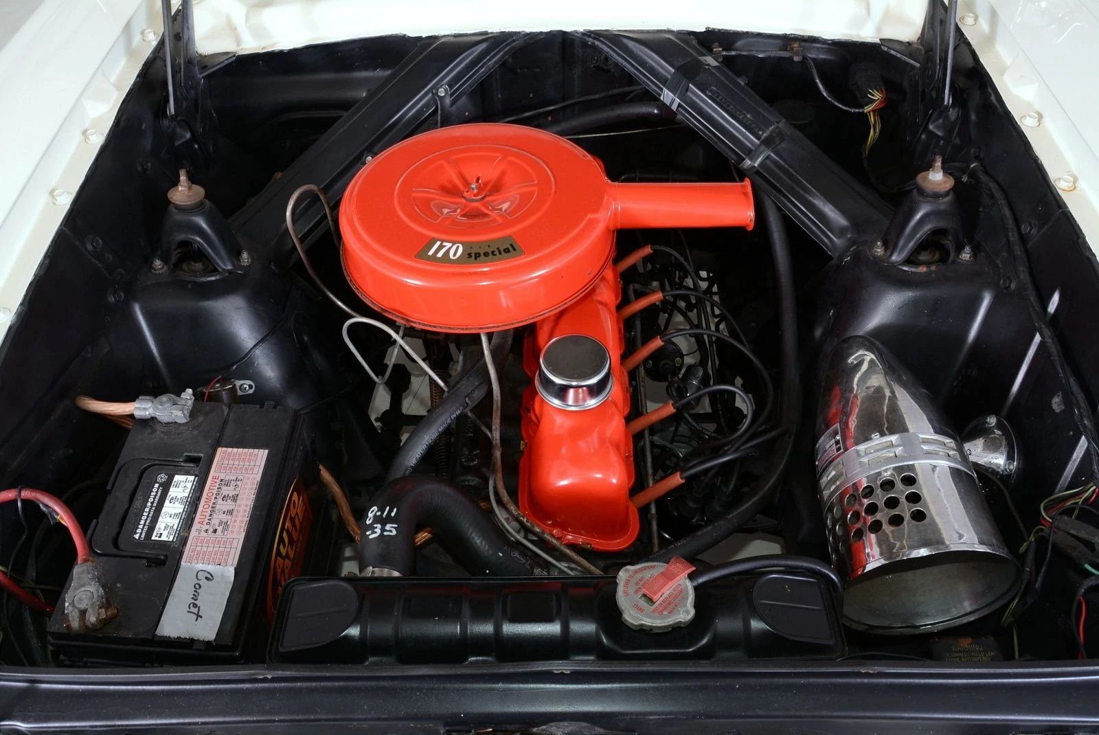 1963 Mercury Comet V-8 Sedan: "For Better Or For Worse, Something Different Under The Hood" 4 170 six in a white Comet