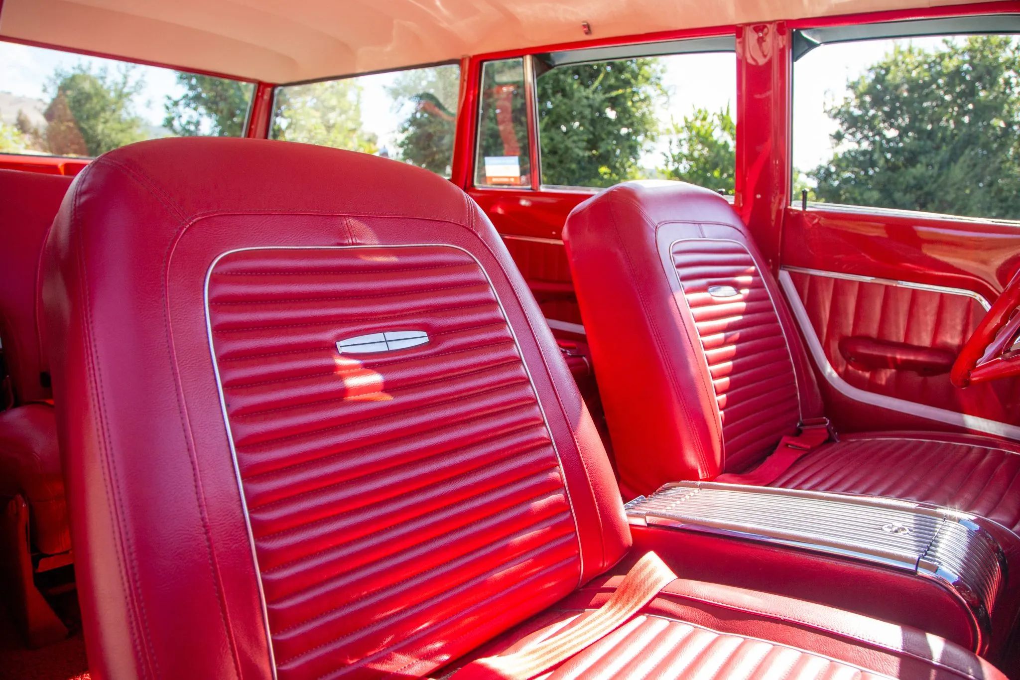 1963 Ford Falcon Squire V-8 Station Wagon: One Of Just 162 Falcon Wagons With The 260 V-8 And Bucket Seats 24 Bucket seats in a 1963 Falcon, seen from the right